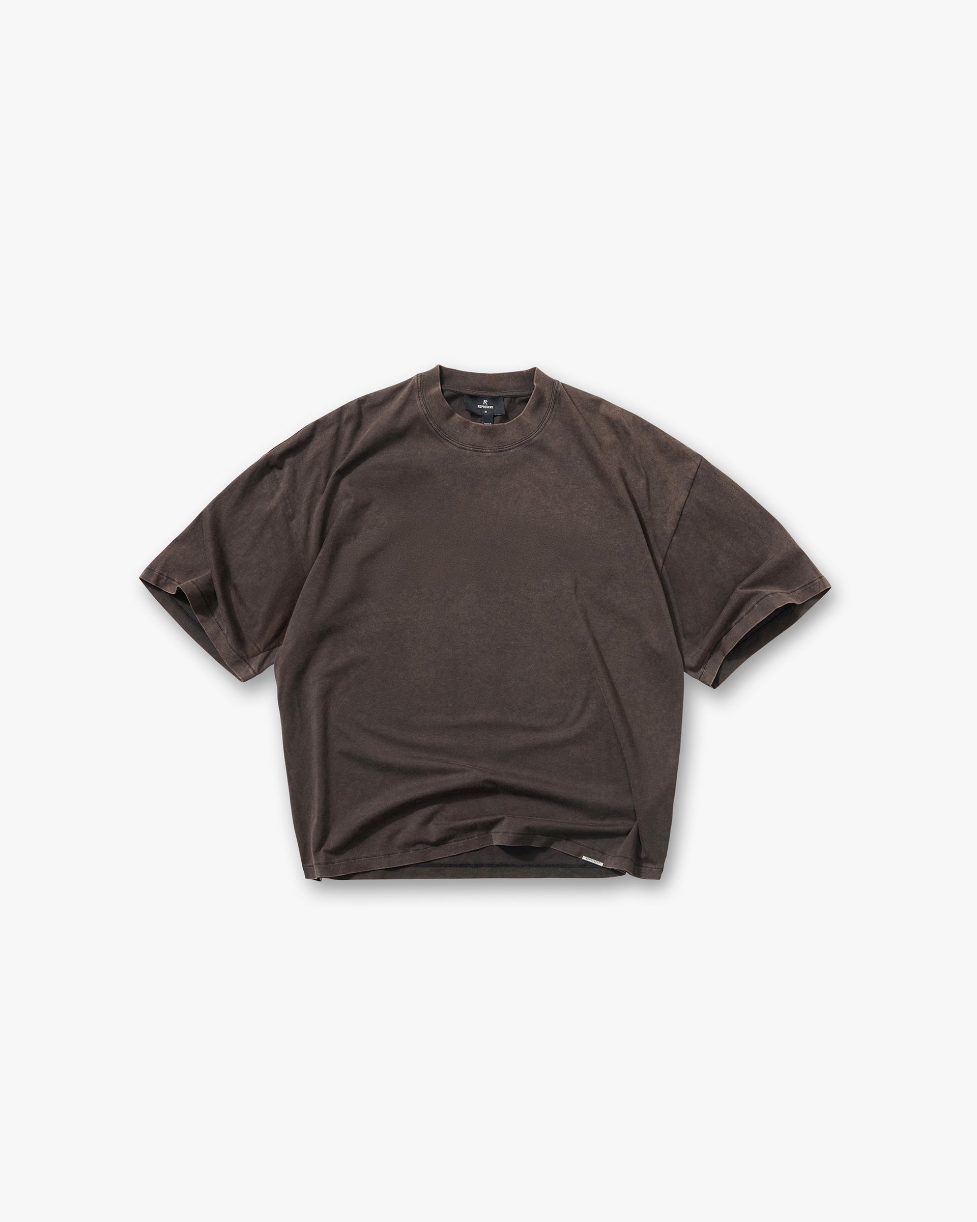 Initial Boxy T-Shirt - Coffee