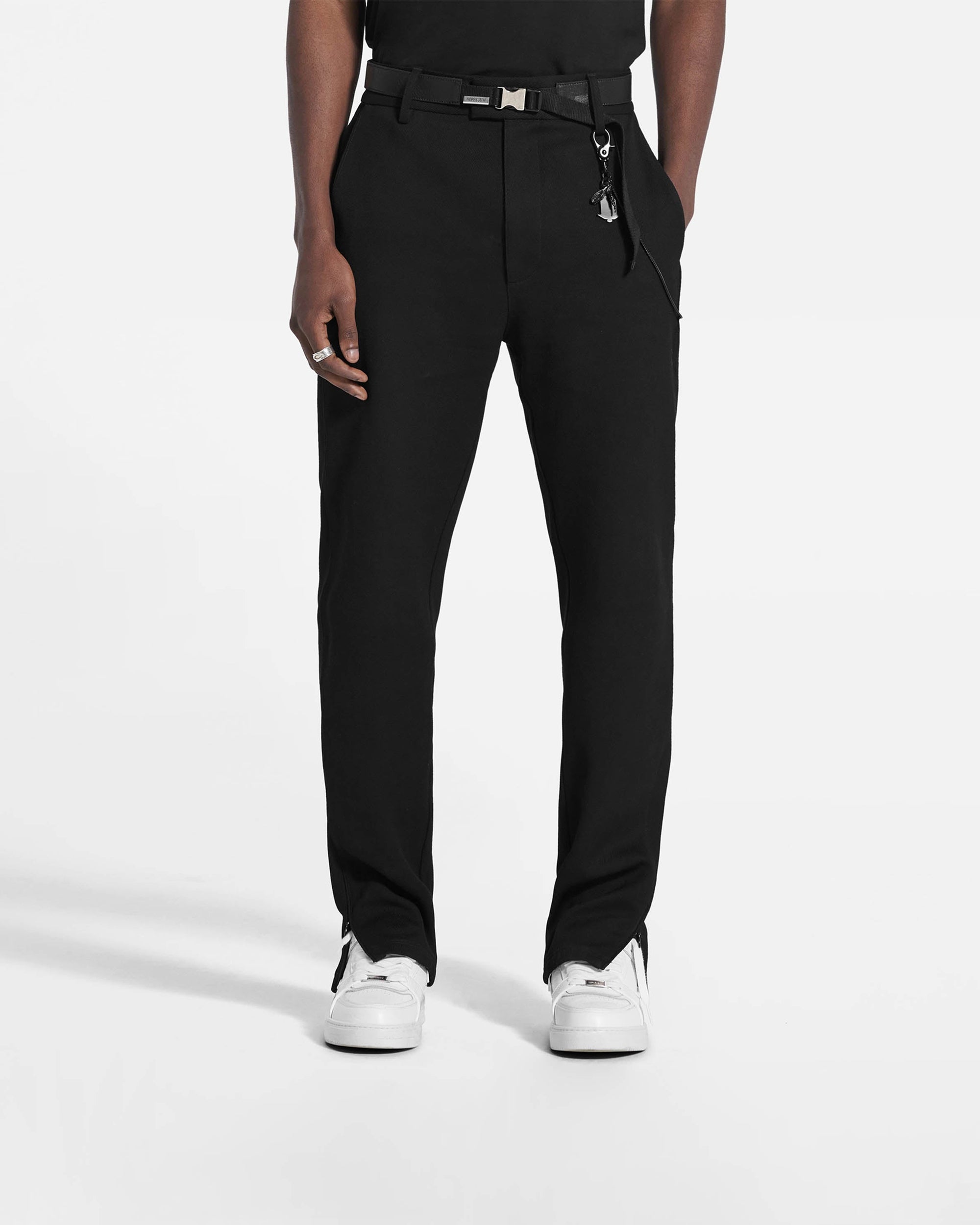 Split Pant Fixed Waistband - Black