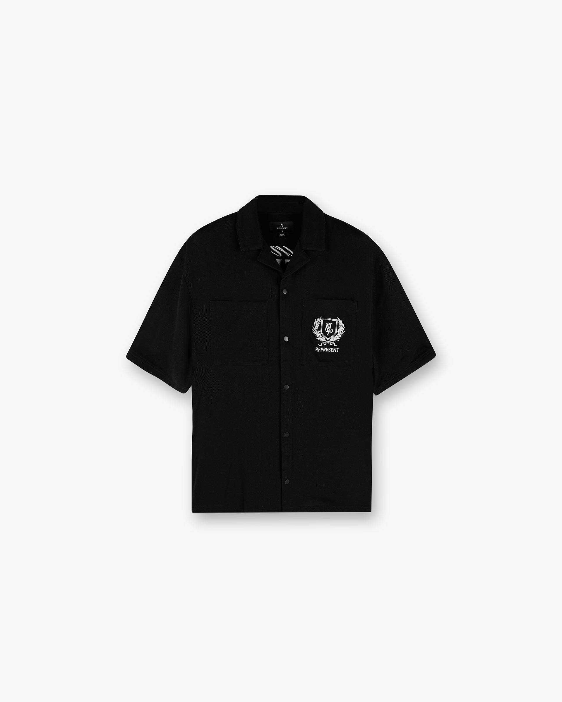 Represent Crest Shirt - Jet Black