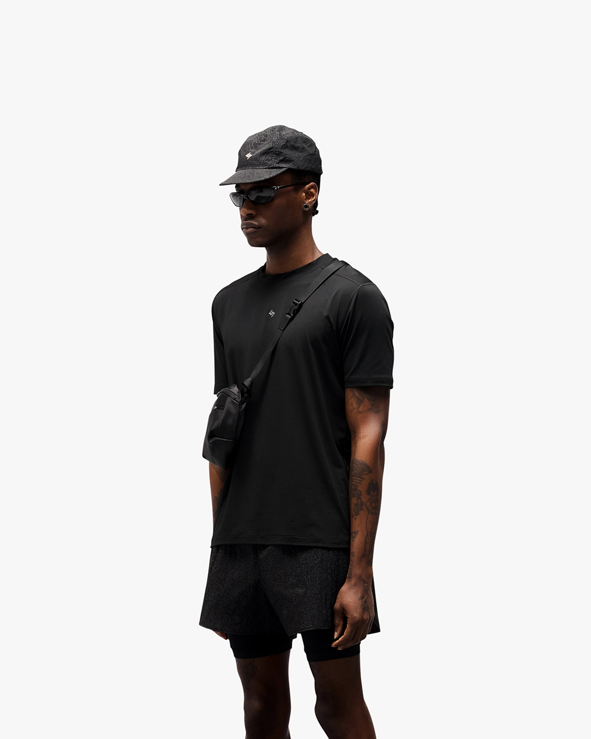 247 Contour Run T-Shirt - Black