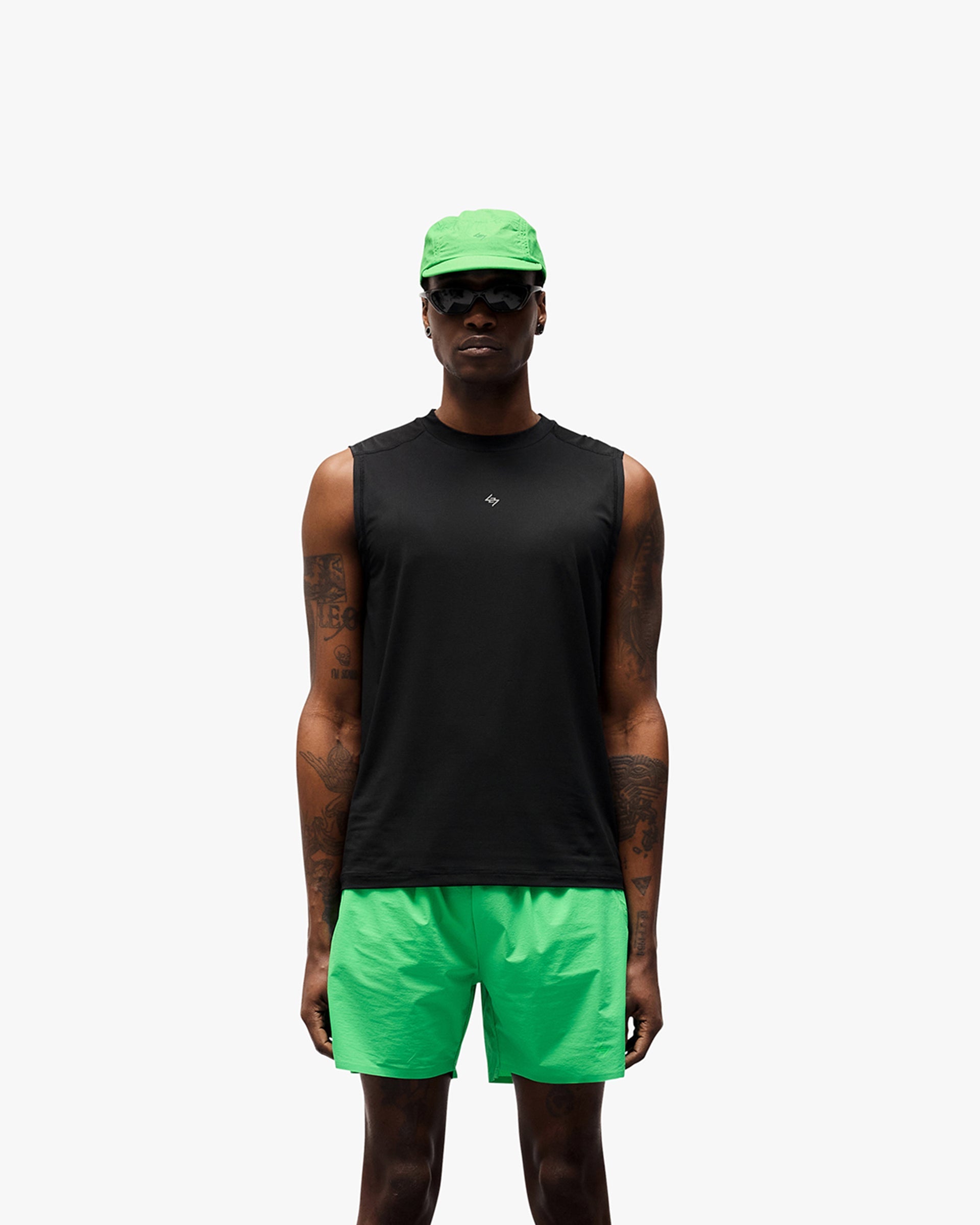 247 Contour Run Tank - Black