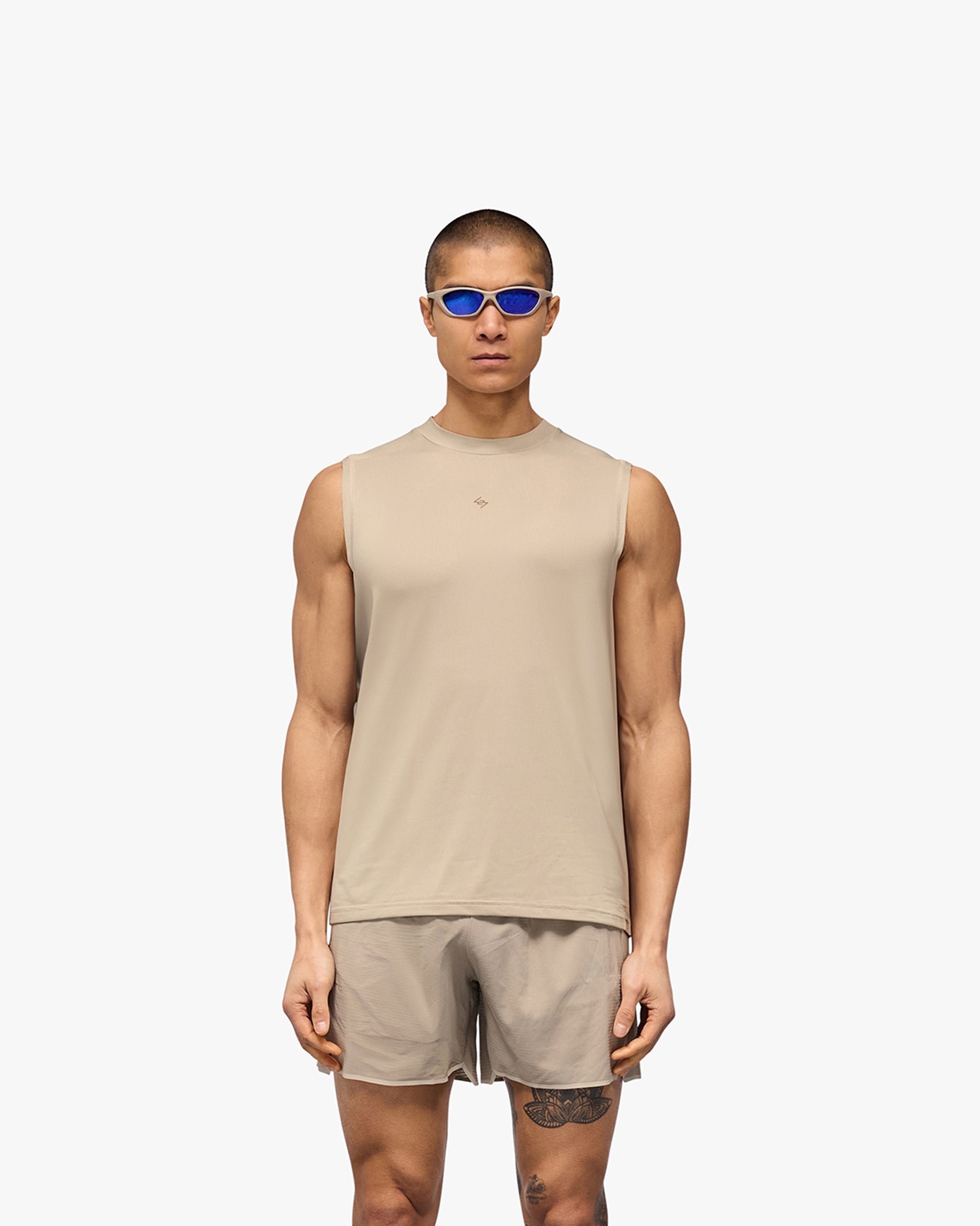 247 Contour Run Tank - Pebble