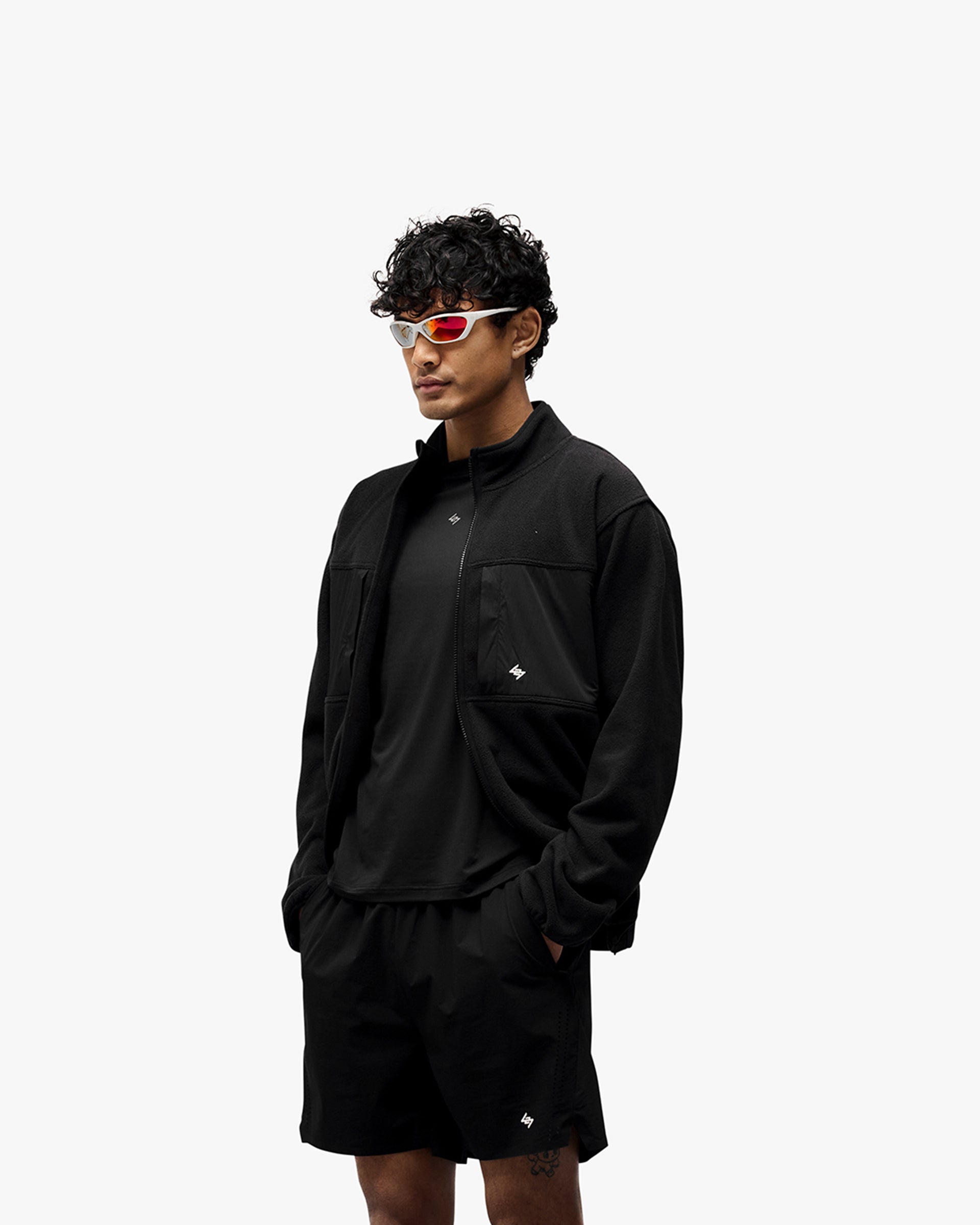 247 Polar Panelled Fleece - Black