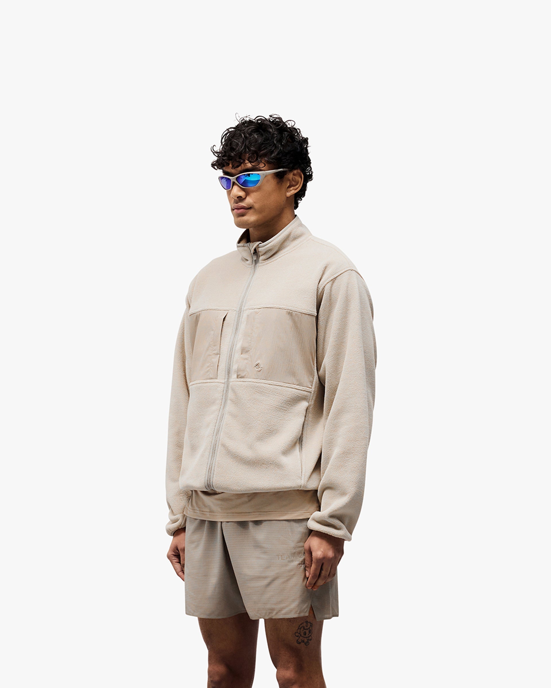 247 Polar Panelled Fleece - Pebble