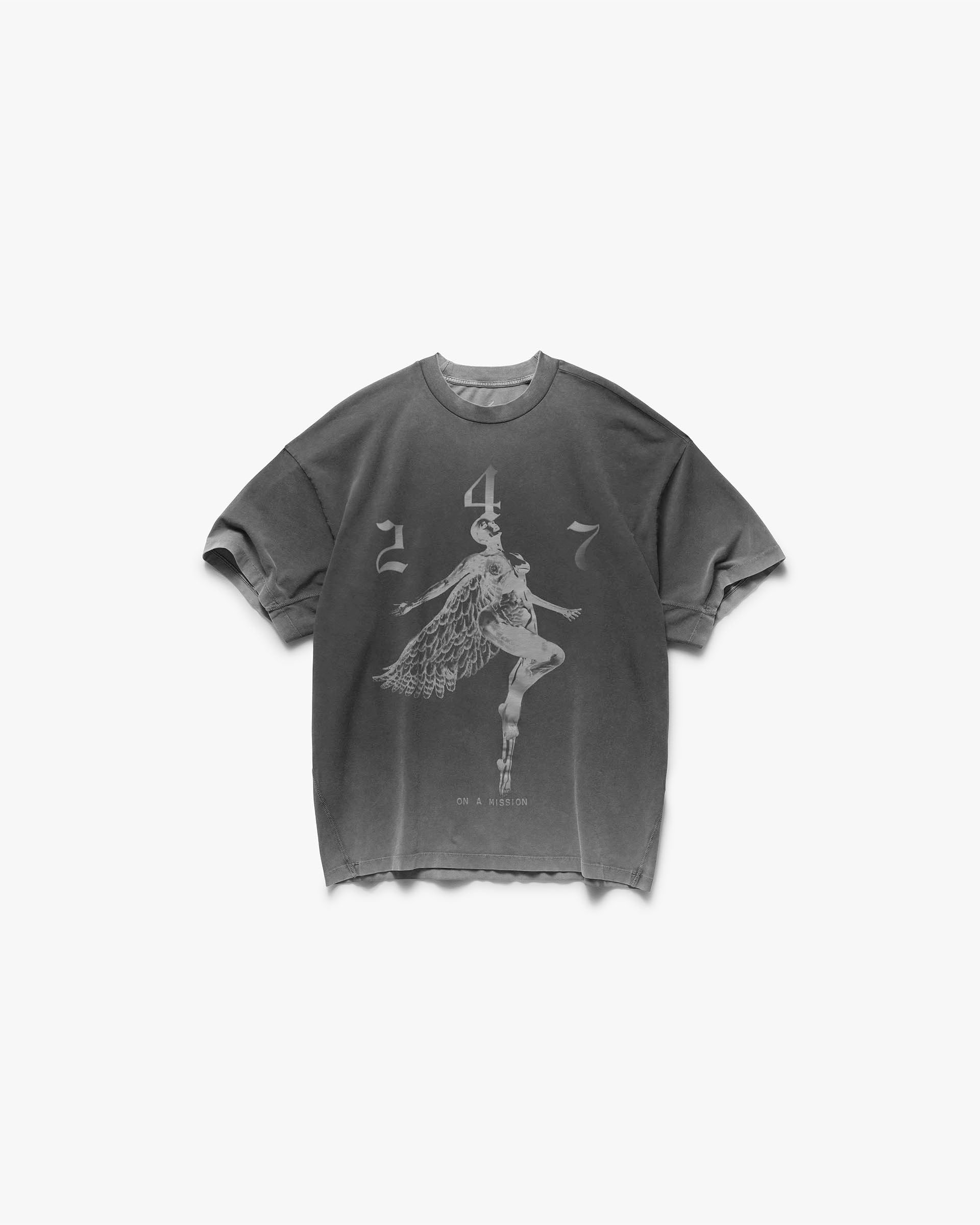 247 Fallen Angel Graphic T-Shirt - Vintage Black
