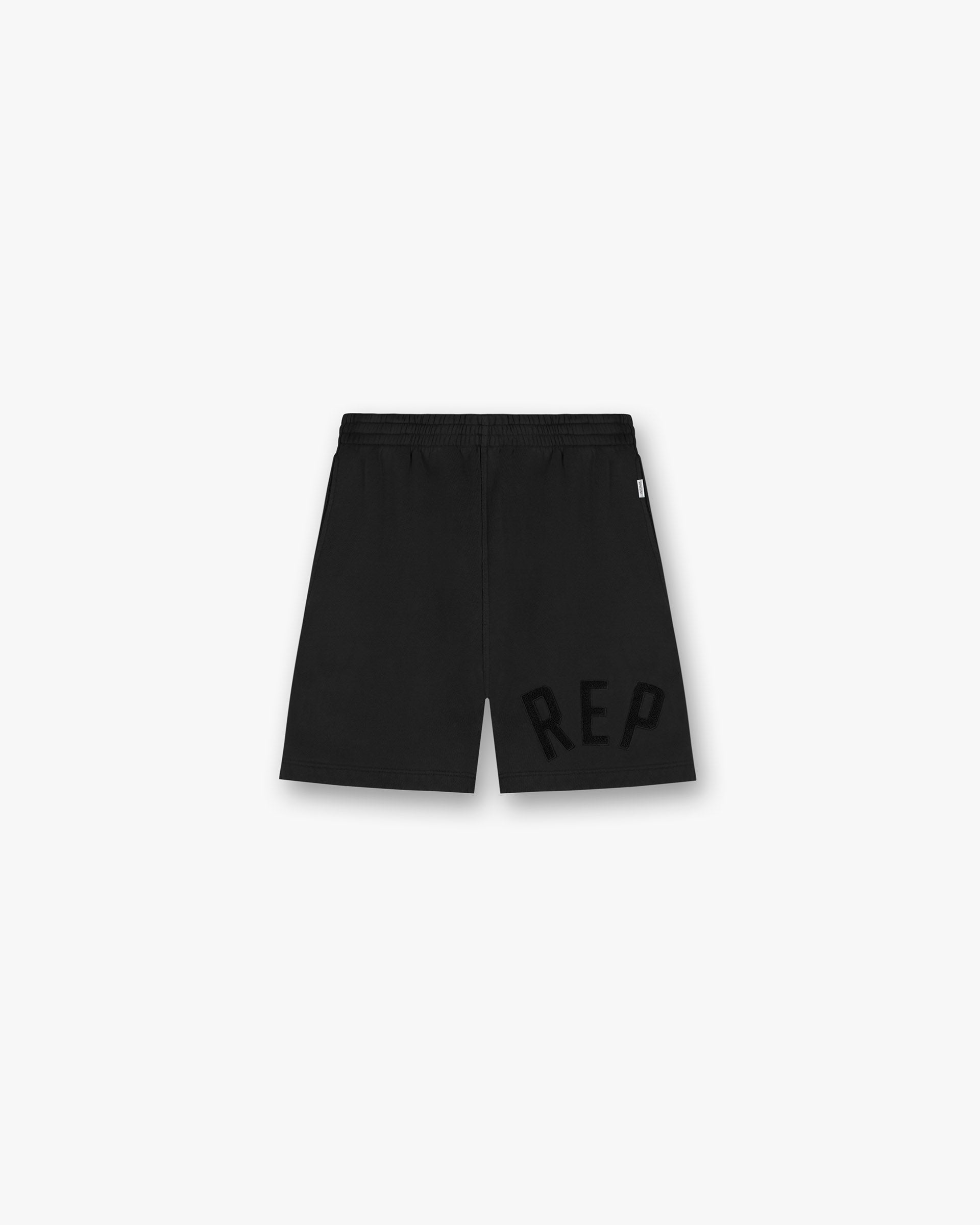 Rep Applique Shorts - Off Black