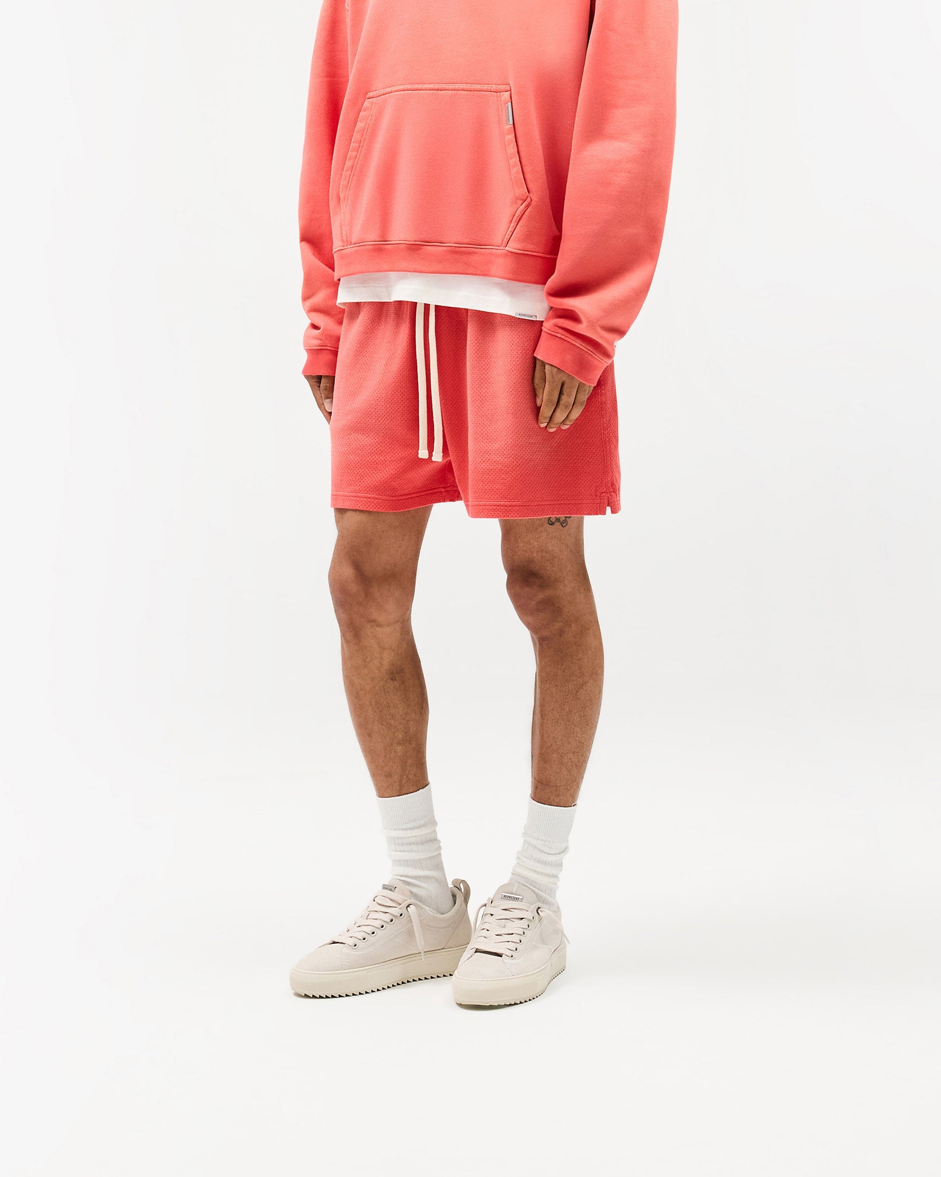 Initial Mesh Shorts - Vintage Red