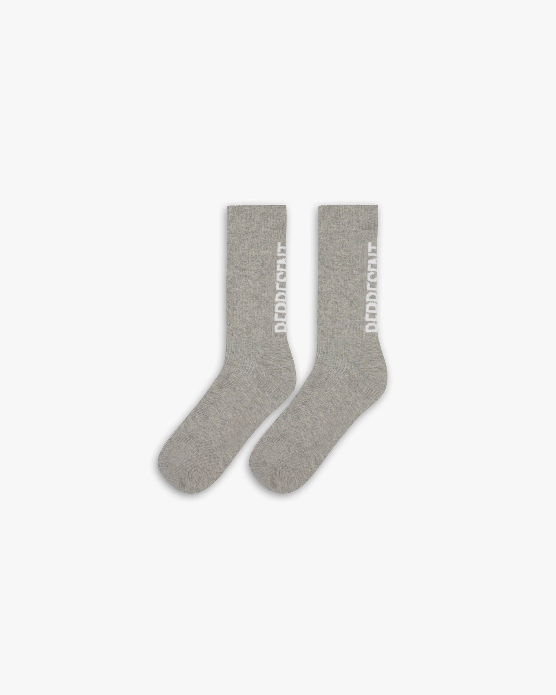 Represent Logo Socks - Ice Grey Marl