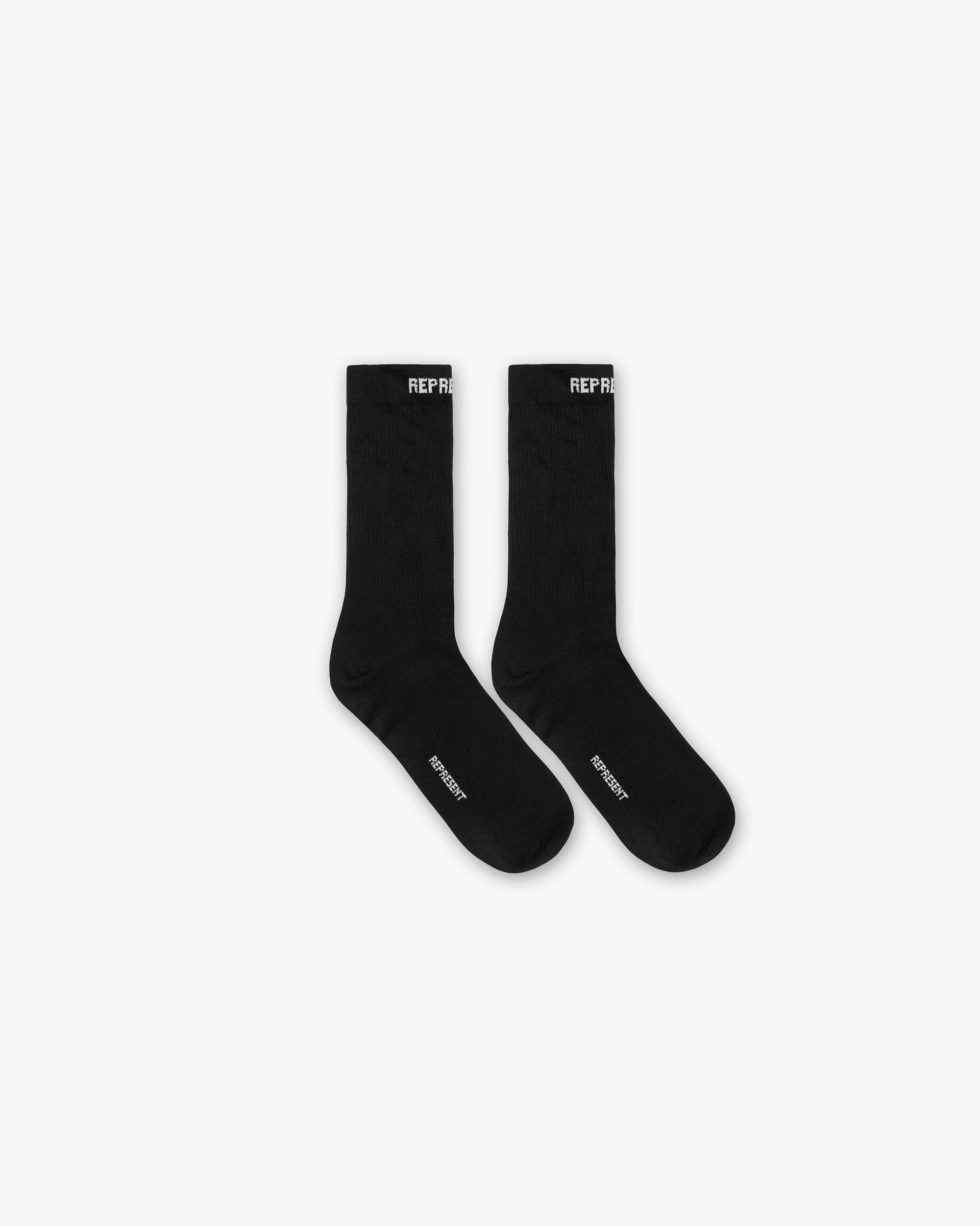 Core Sock | Black Accessories FW23 | Represent Clo