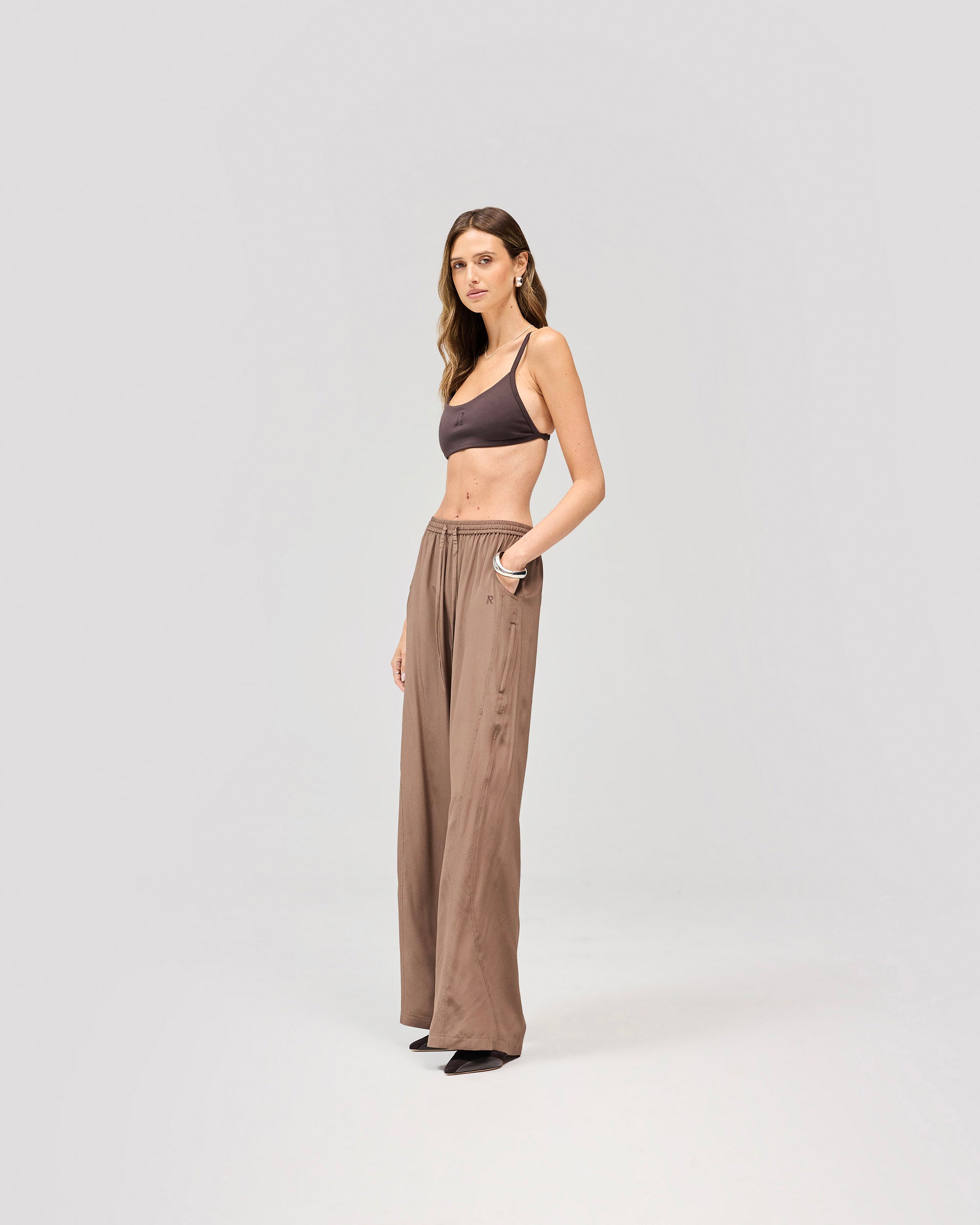 Mirage Silk Jogger - Coffee Quartz