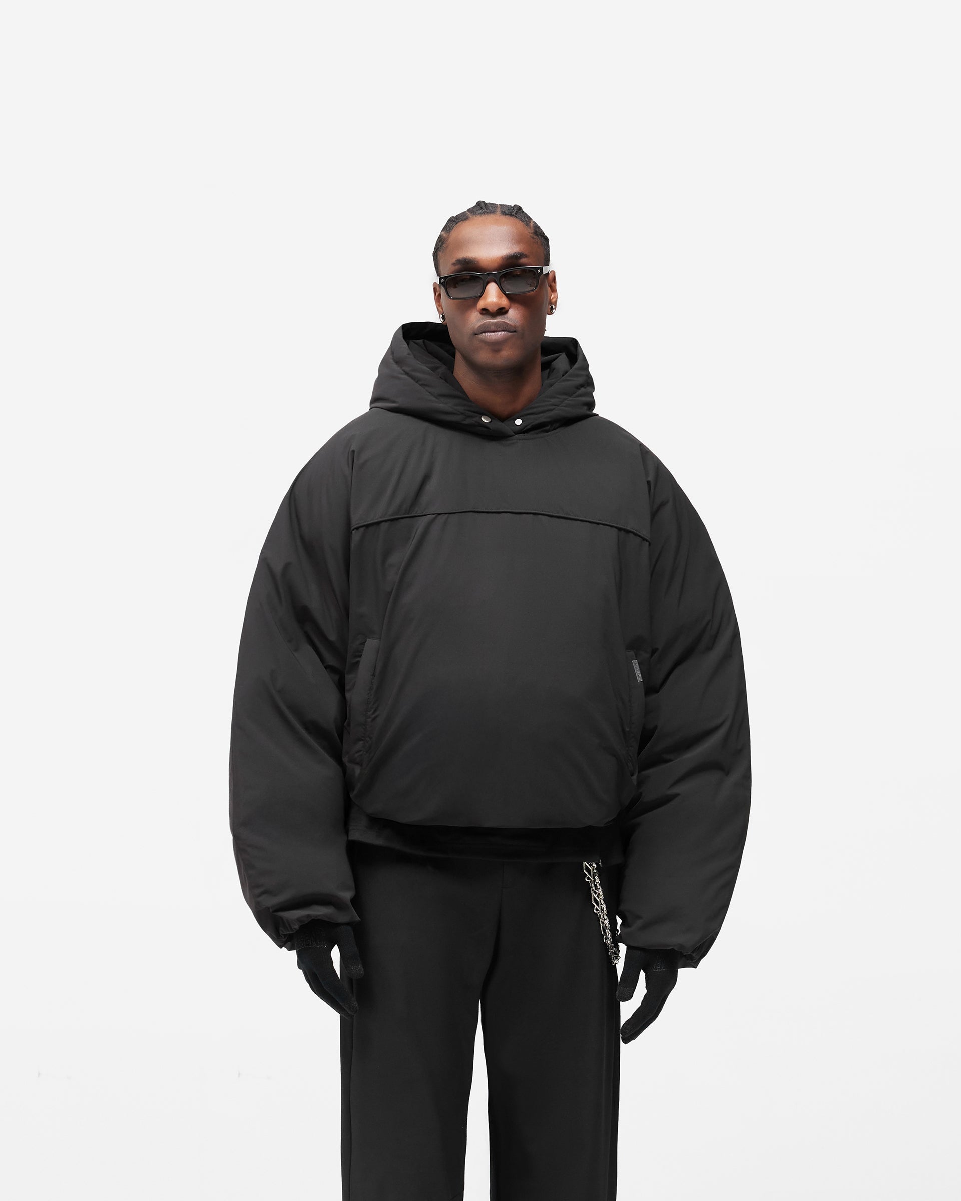 Arch Pullover Puffer - Jet Black