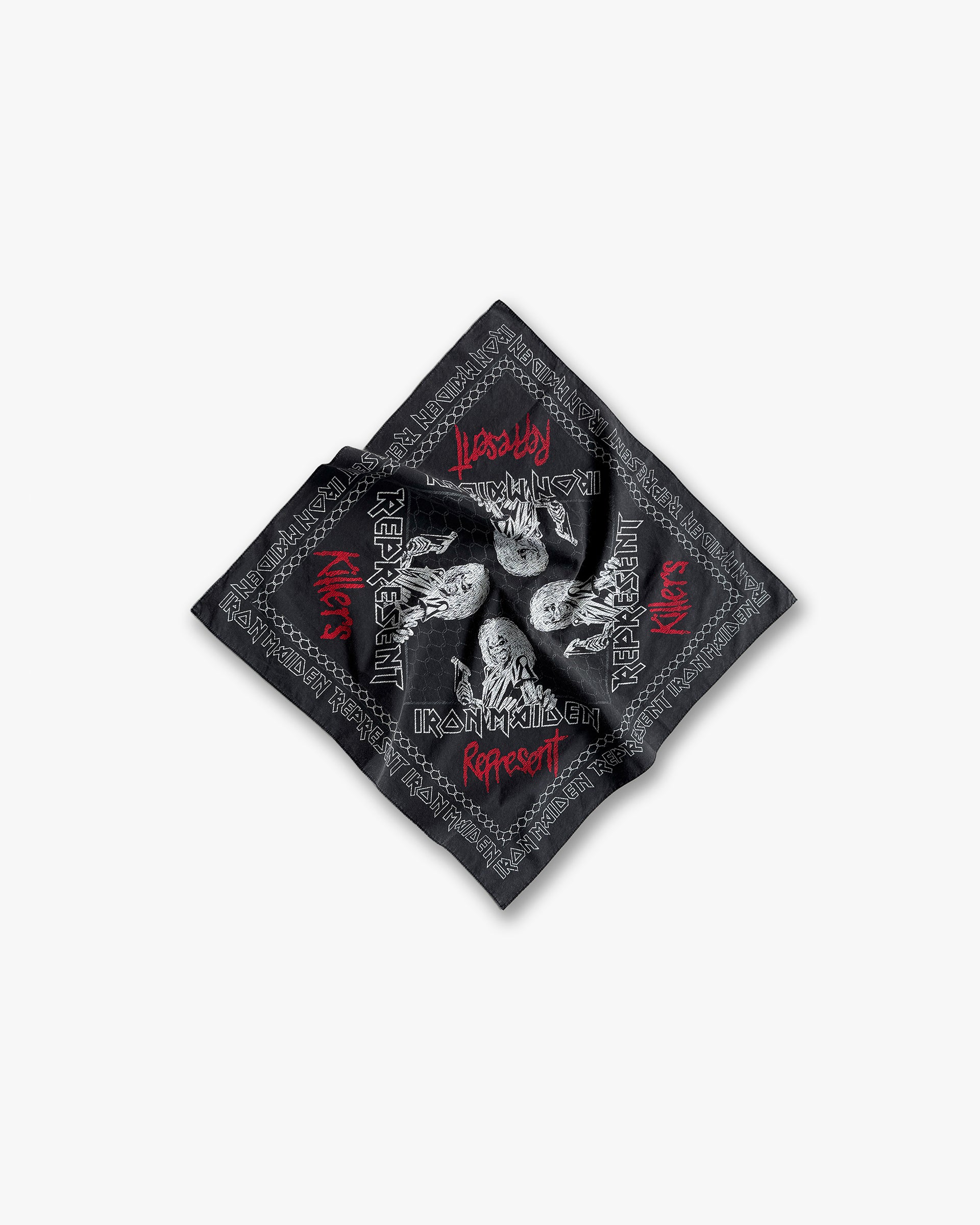 Represent X Iron Maiden Killers Bandana - Jet Black