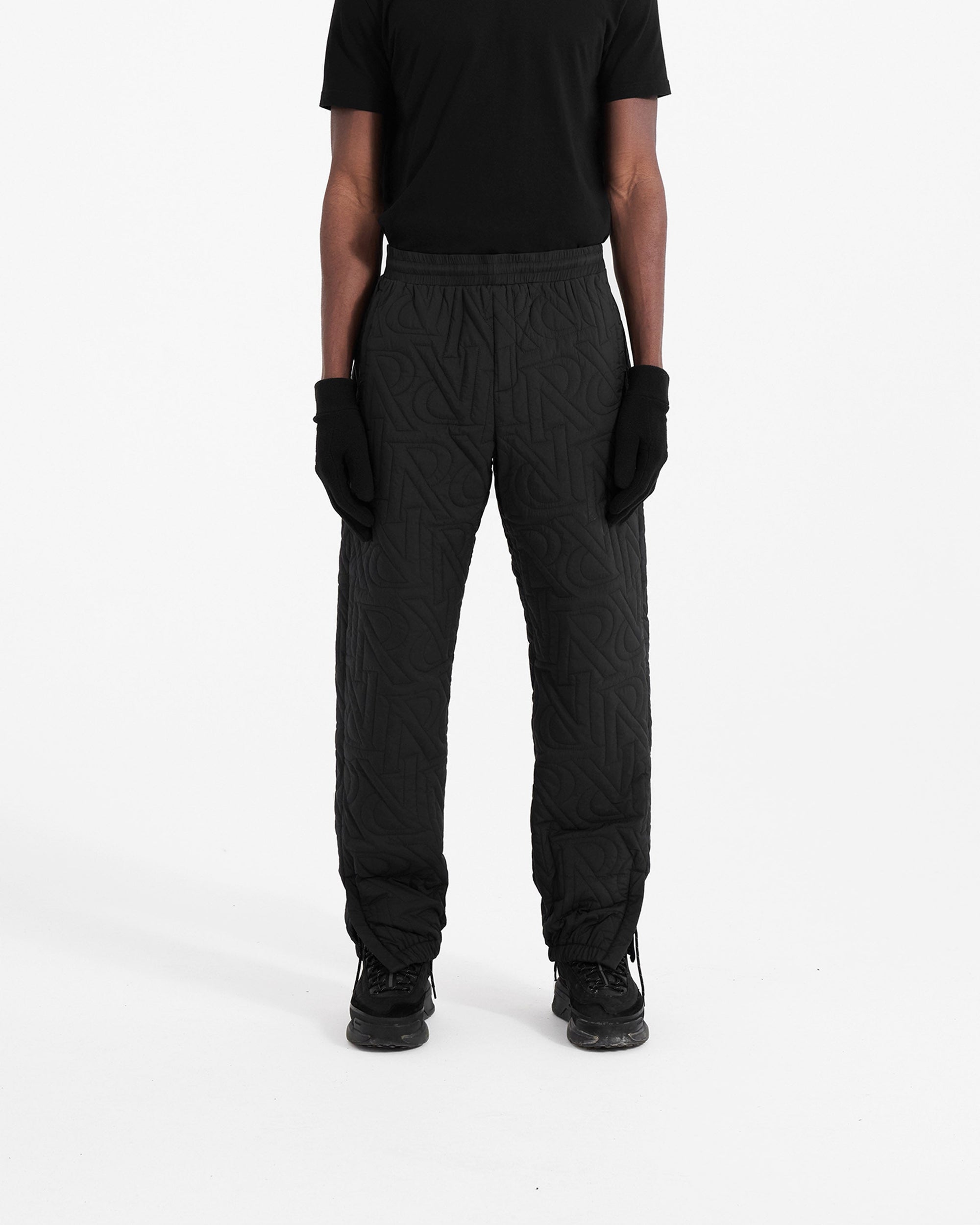 Initial Down Trackpant | Black Pants PRE-SS23 | Represent Clo