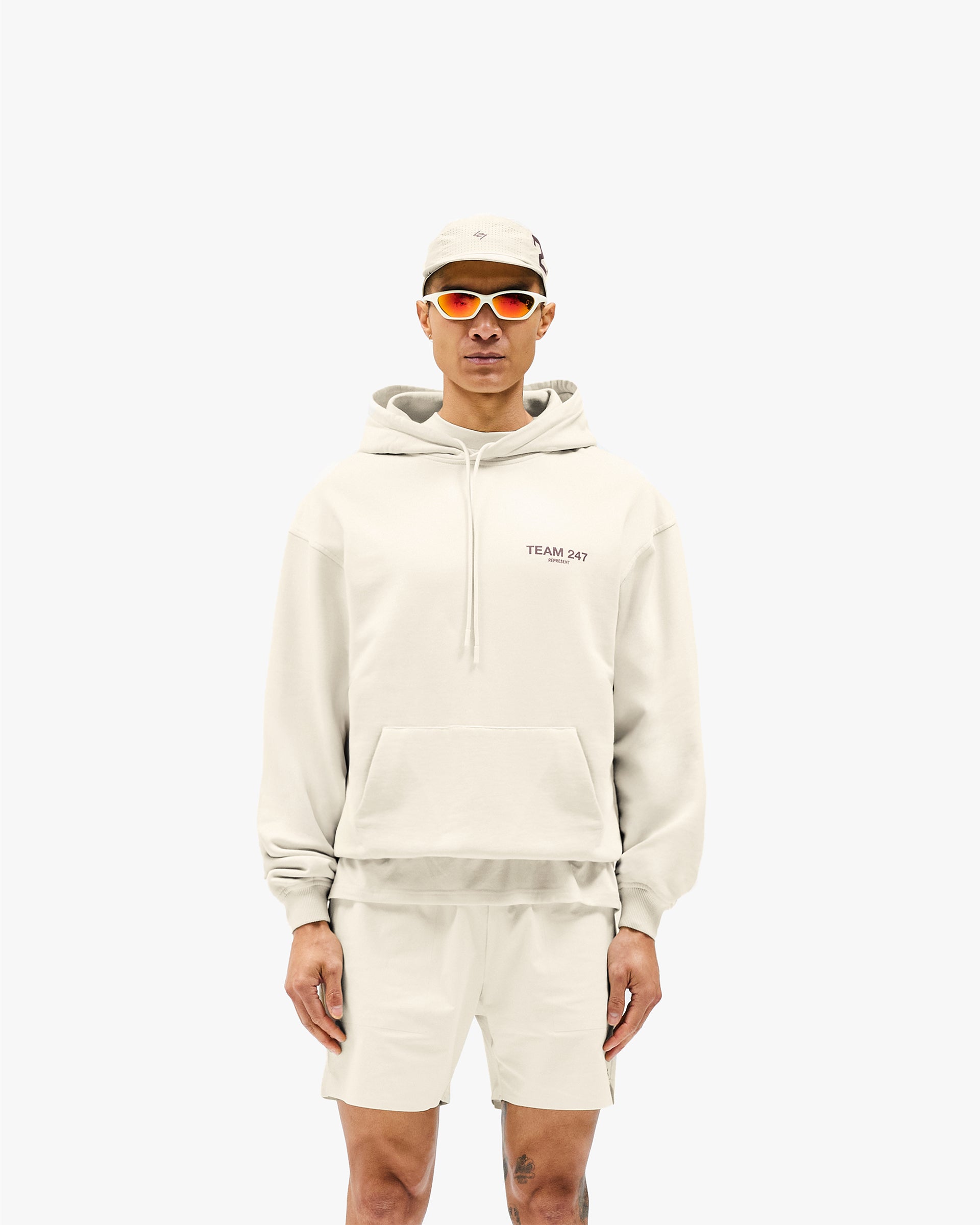 Team 247 Oversized Hoodie - Cream