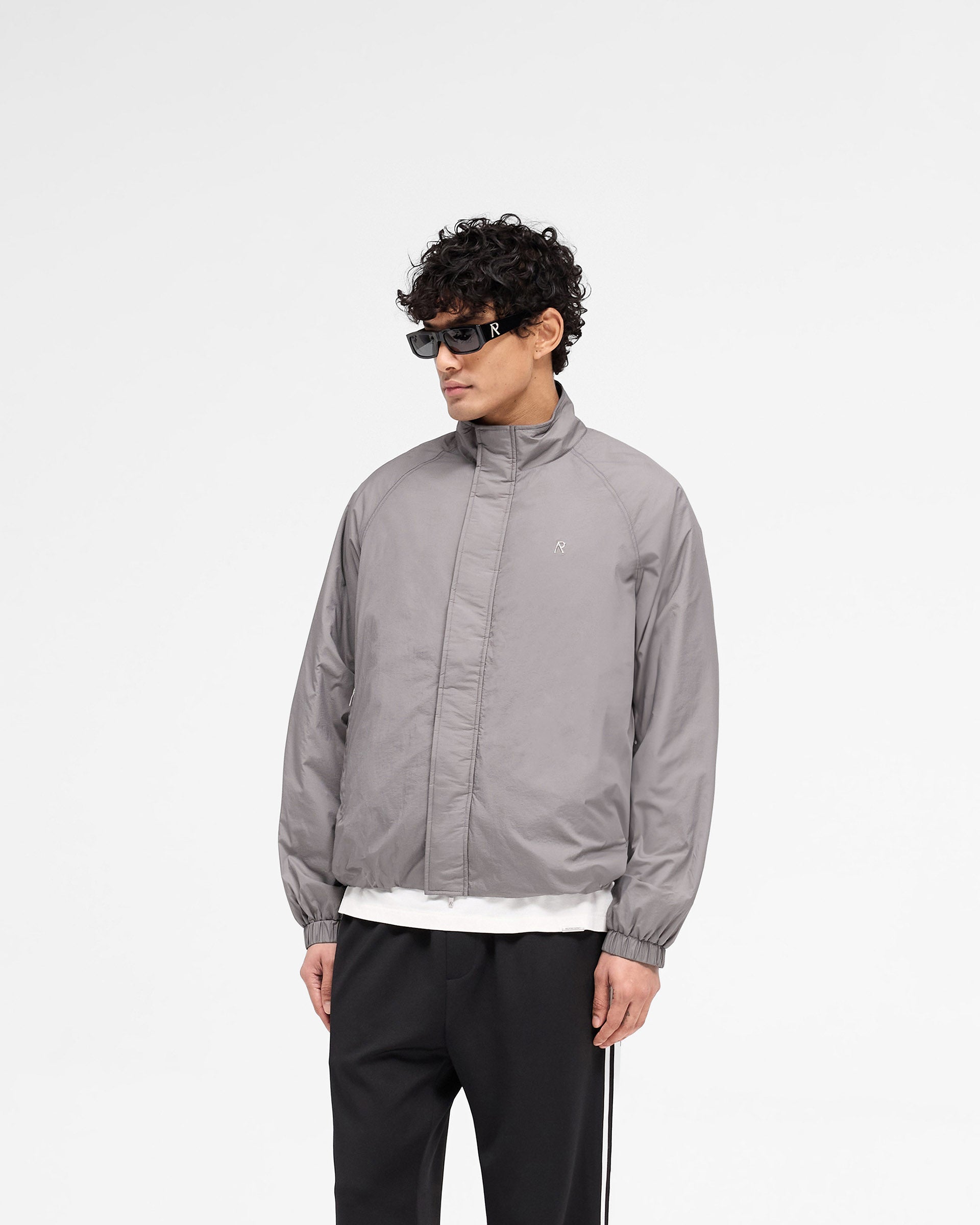Funnel Neck Jacket - Stone