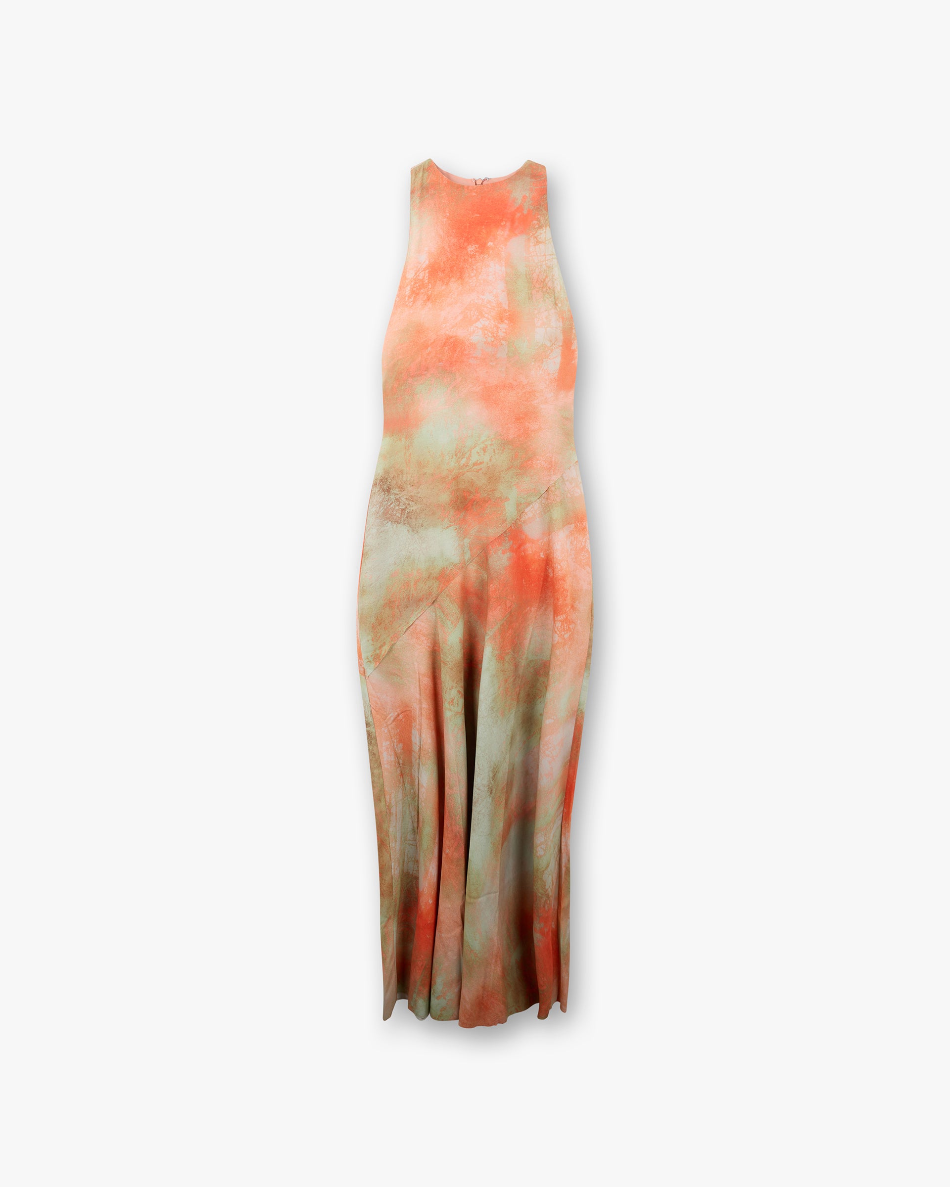 Illusion Maxi Dress - Forest Print Orange