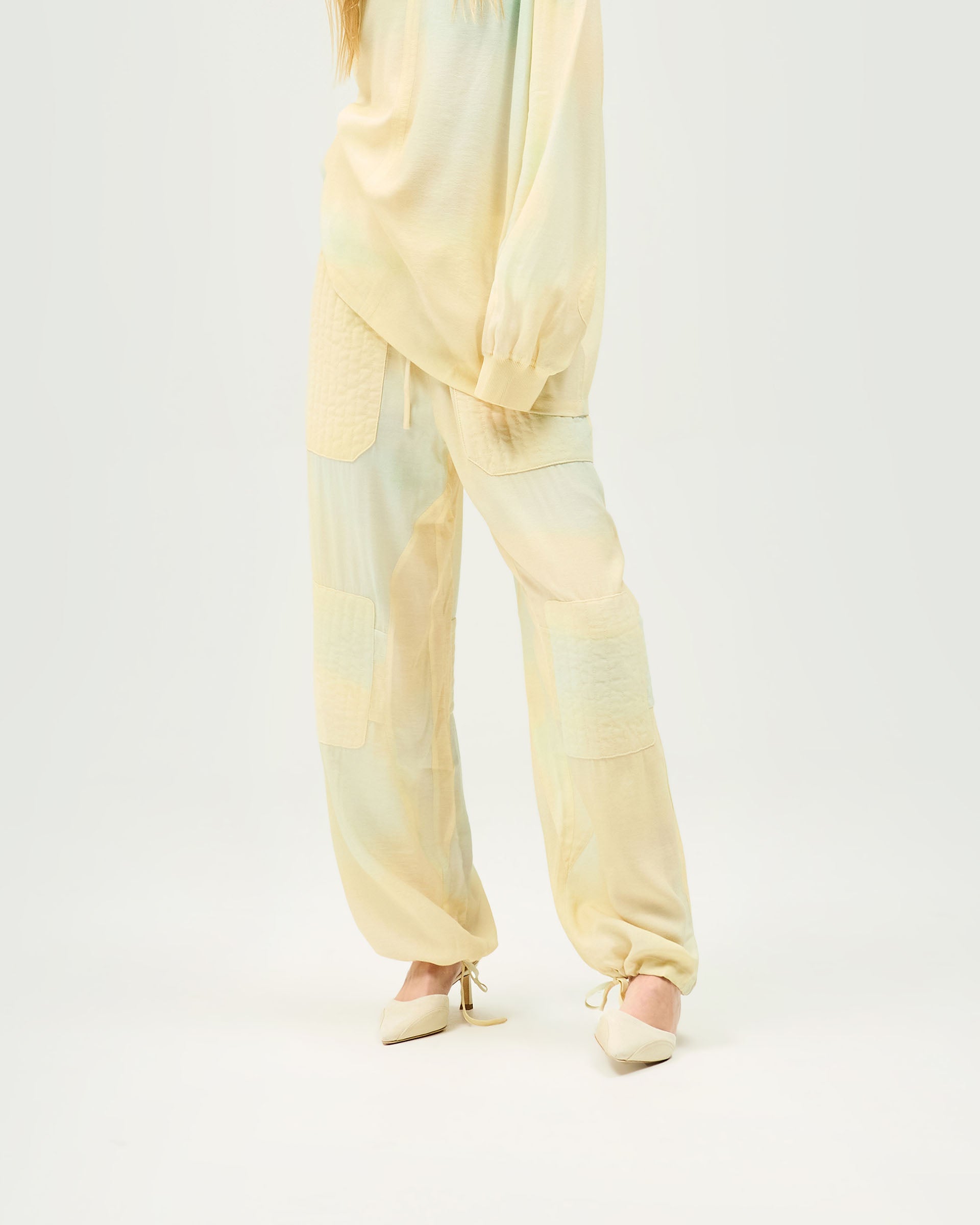 Storm Tracksuit Bottom - Storm Print Natural