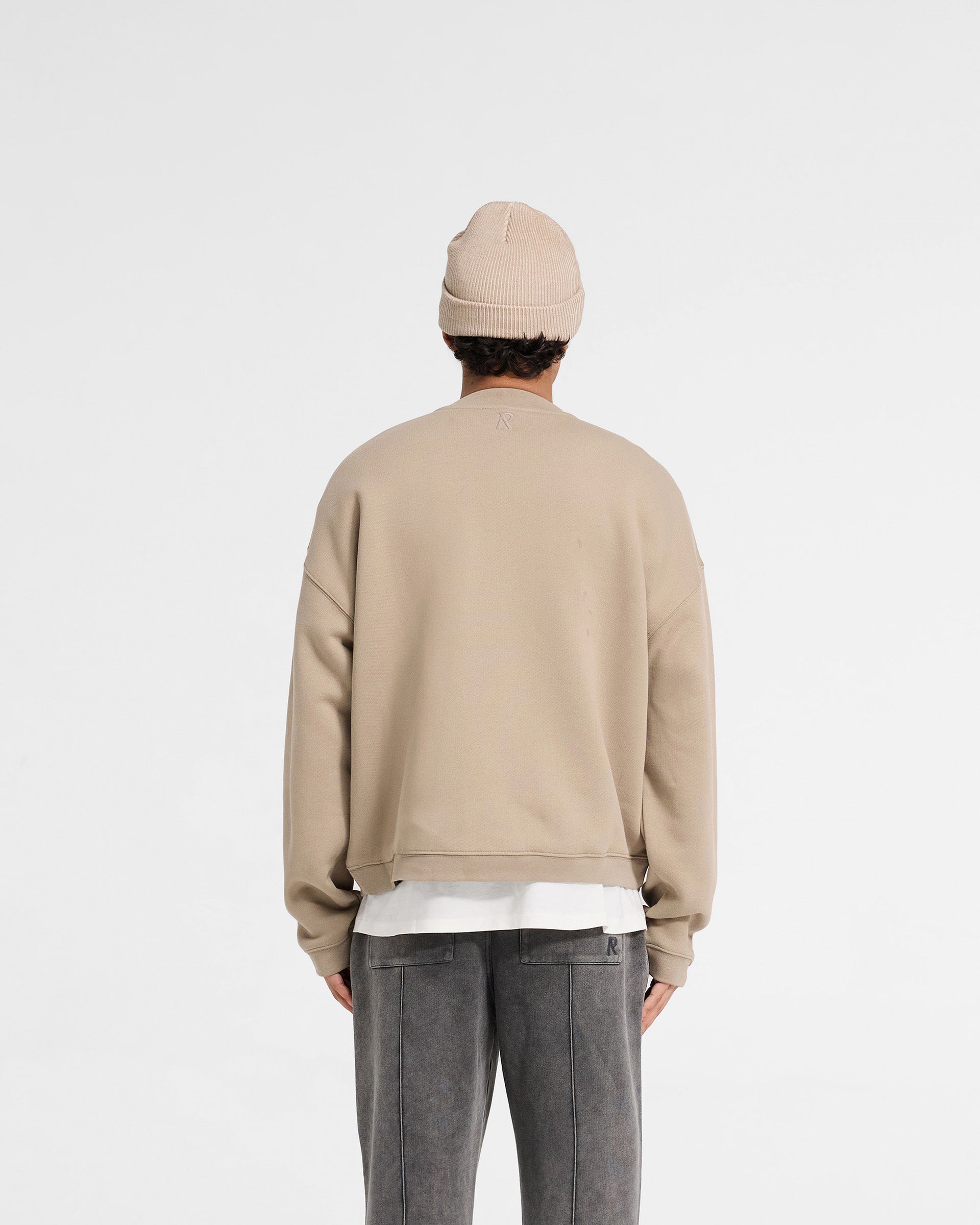Initial Boxy Sweater - Dune