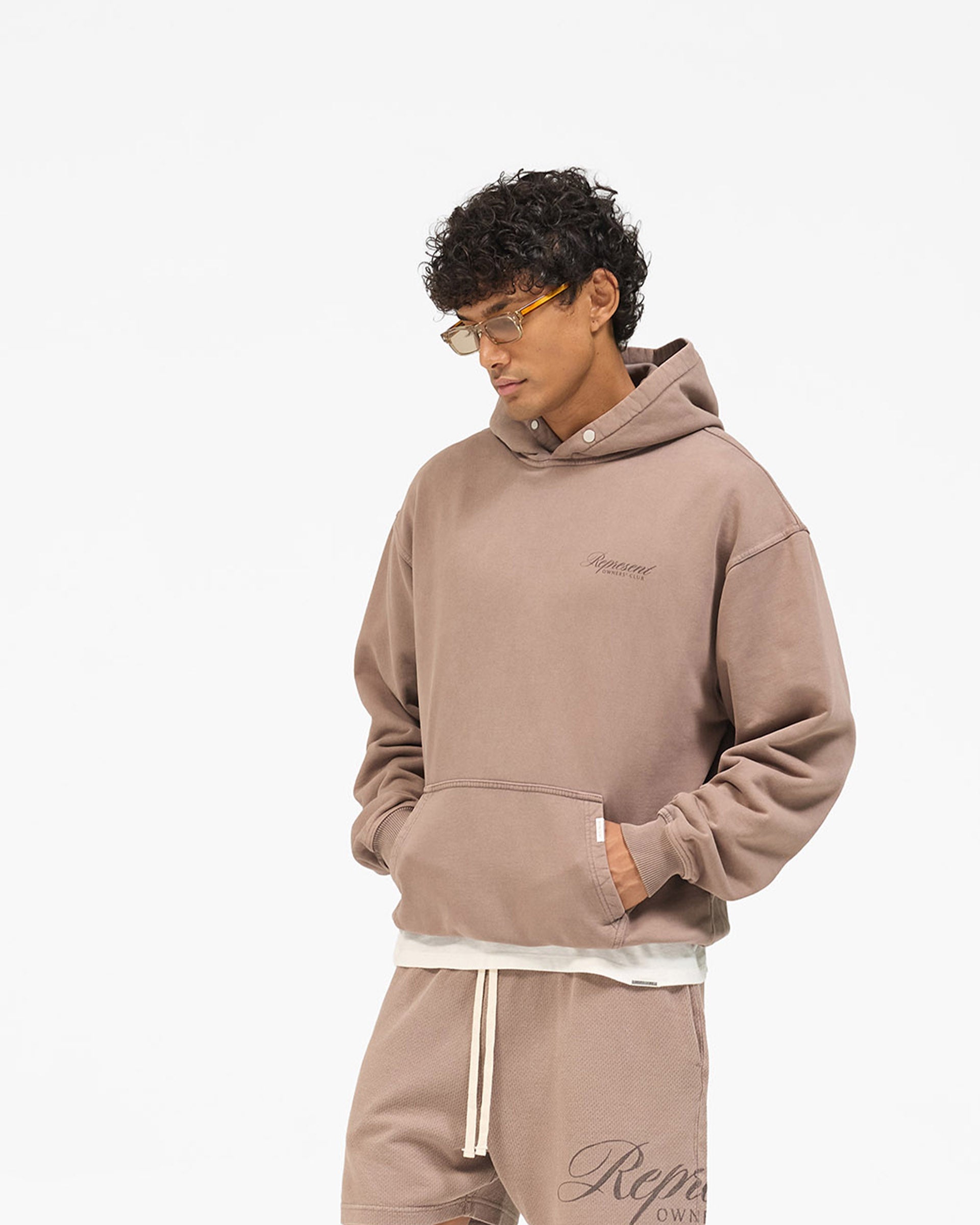 Owners Club Script Hoodie - Truffle
