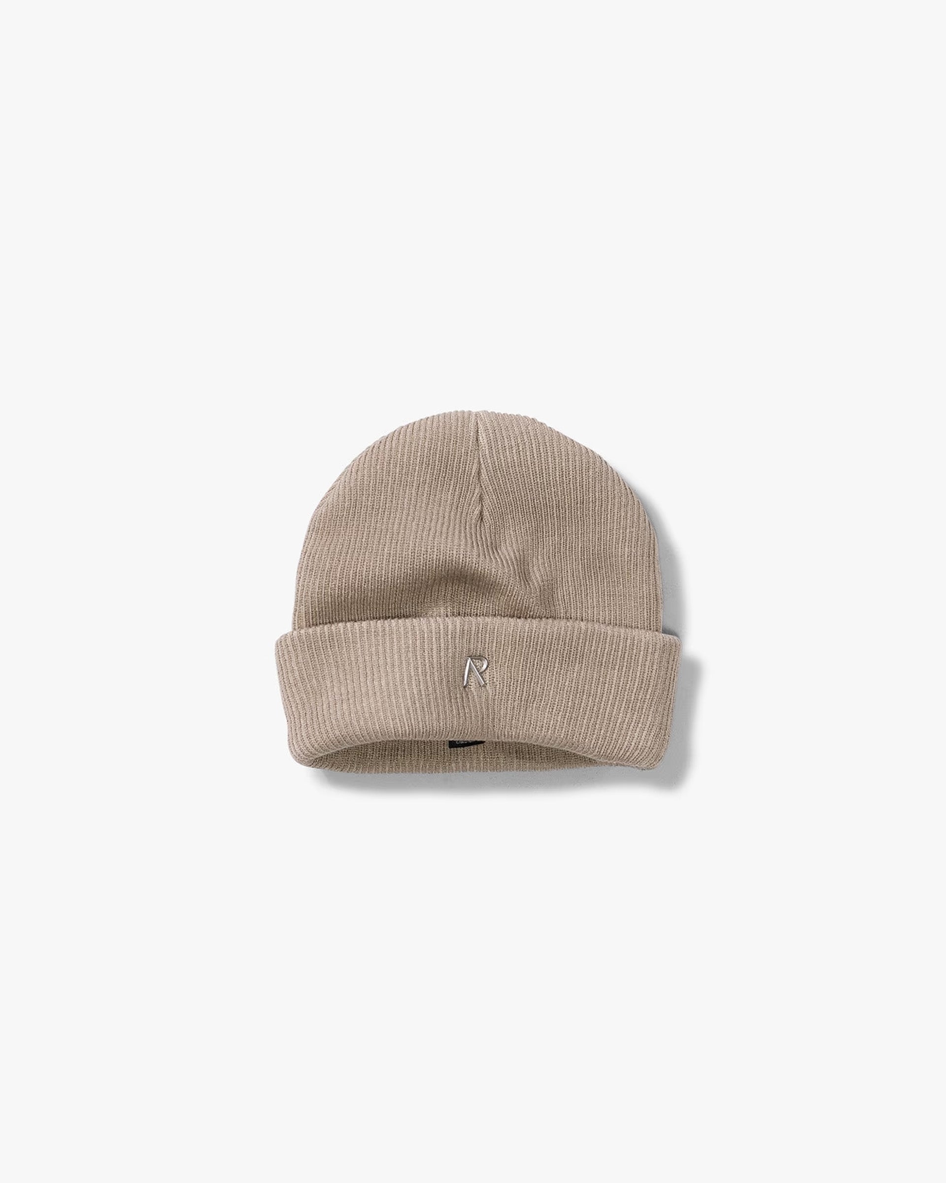 Rib Knit Beanie - Dark Taupe