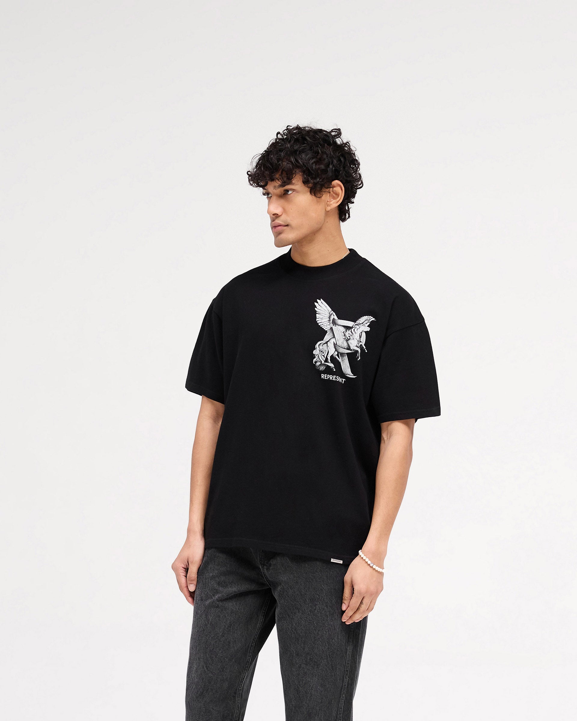 Elegance In Motion T-Shirt - Jet Black