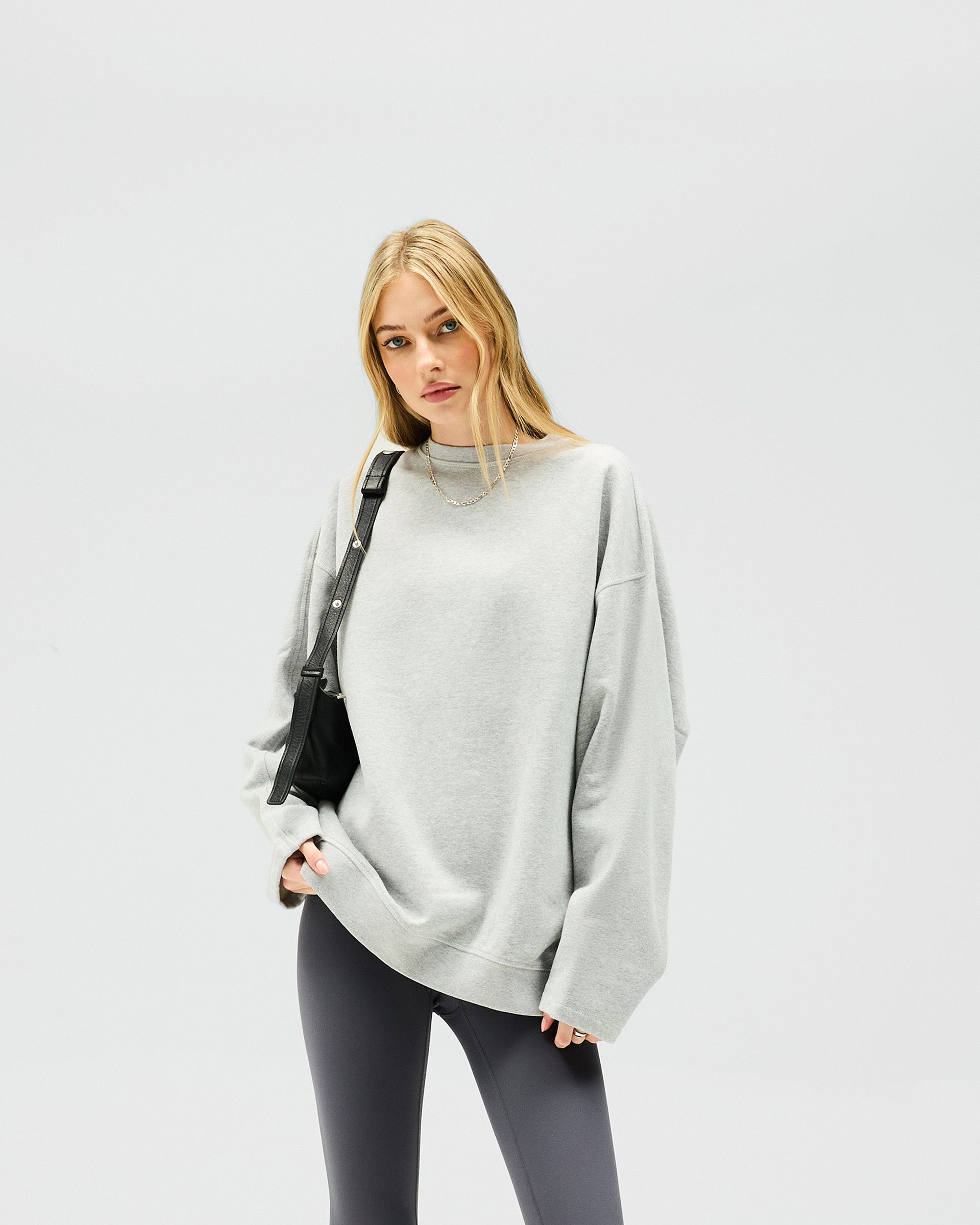 Owners Club Relaxed Sweater - Grey Marl