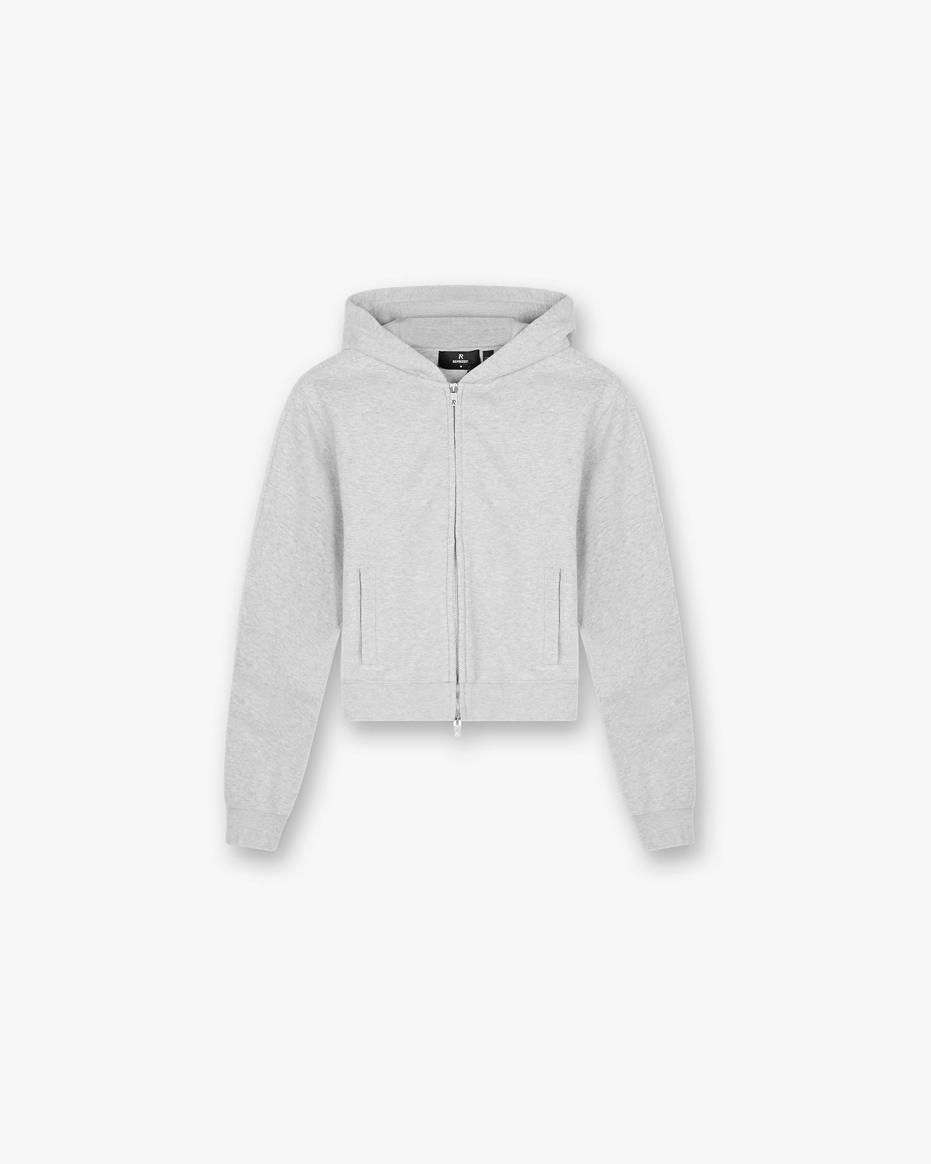 Owners Club Slim Zip Hoodie - Grey Marl