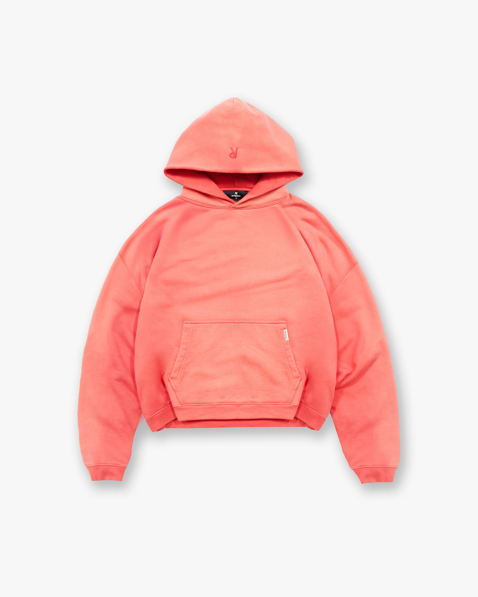 Initial Boxy Hoodie - Vintage Red