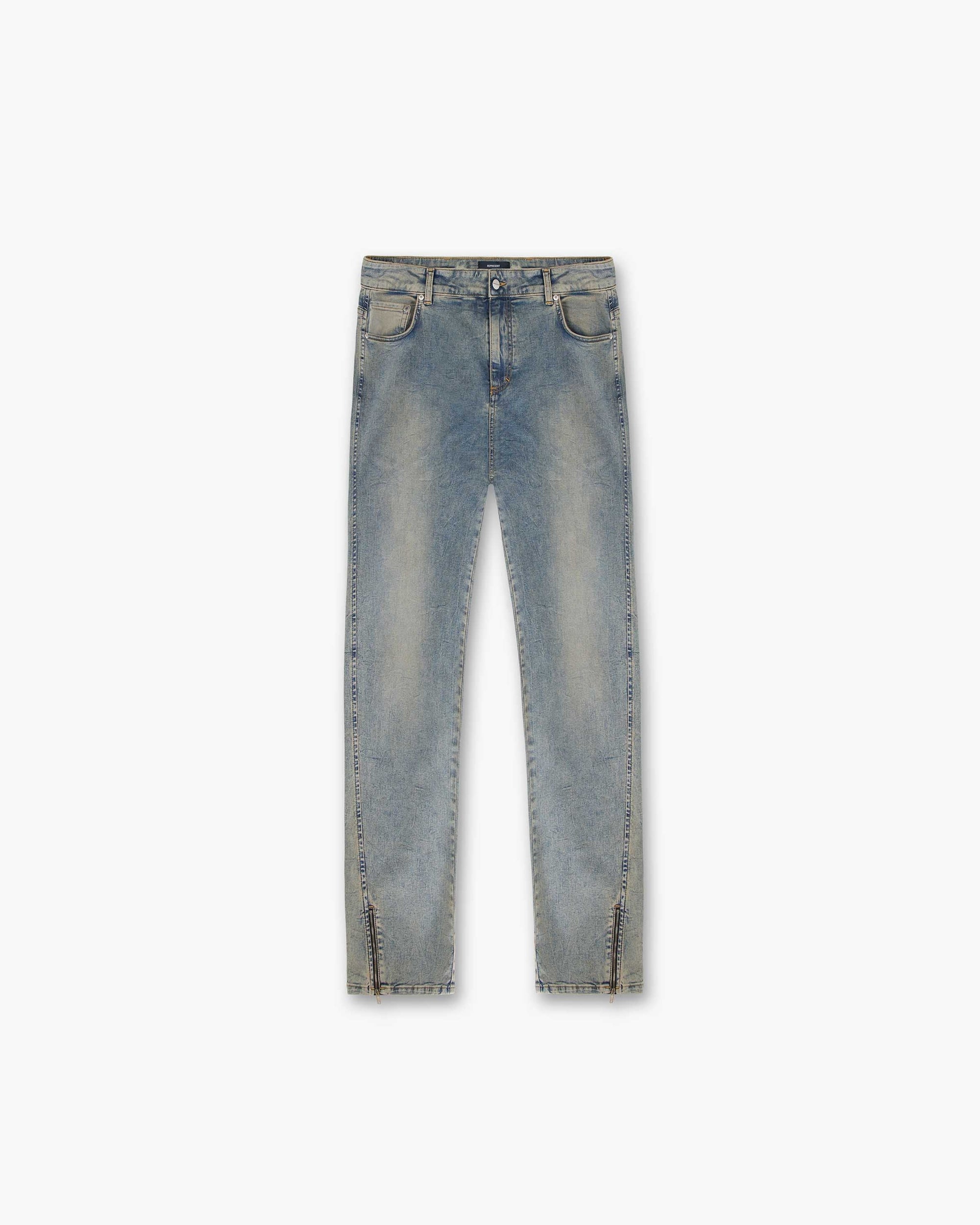 Split Denim | Blue Cream | Represent Clo