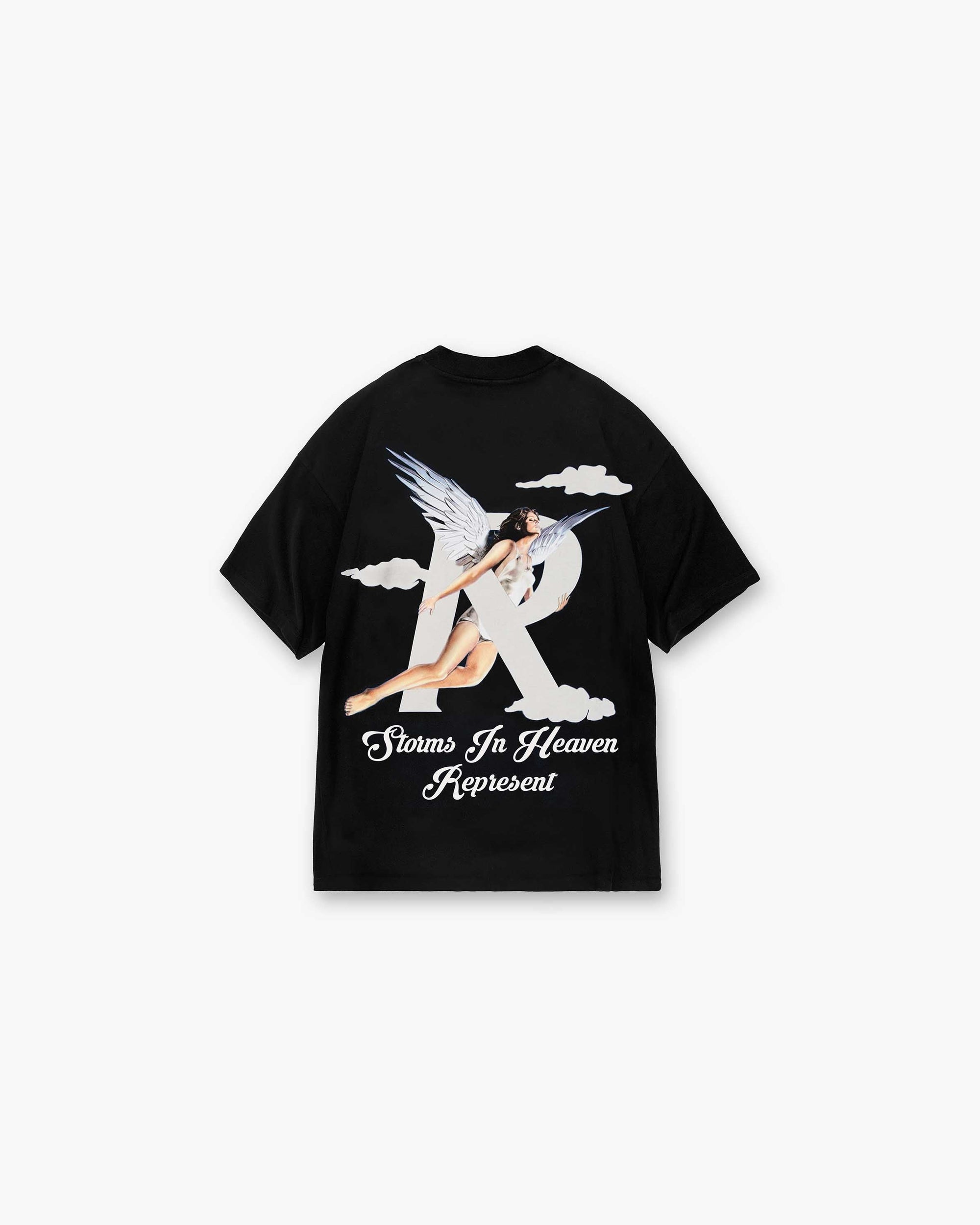 Storms In Heaven T-Shirt | Black T-Shirts SS23 | Represent Clo