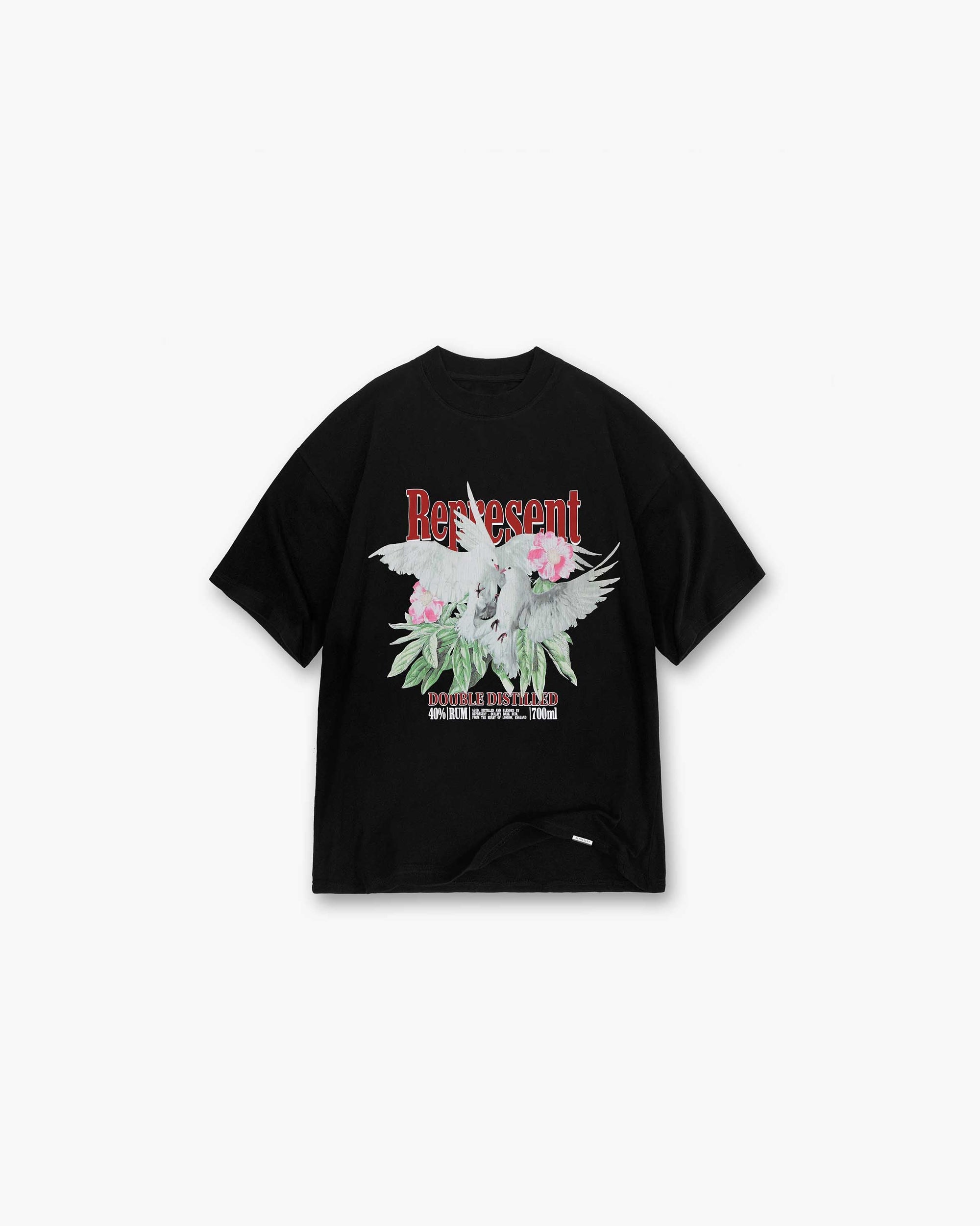 Double Distilled T-Shirt | Off Black T-Shirts SS23 | Represent Clo