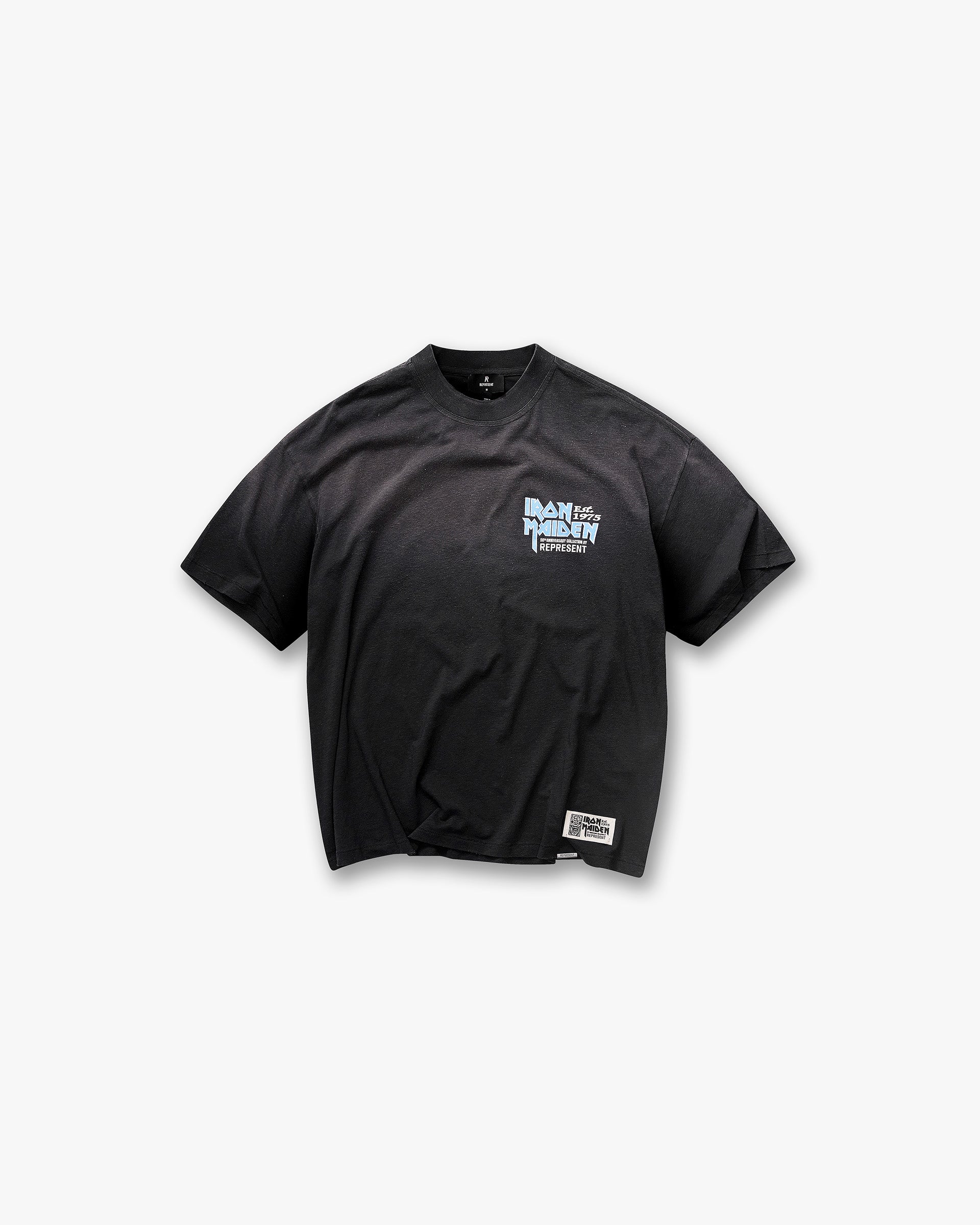 Represent X Iron Maiden Anniversary T-Shirt - Stained Black