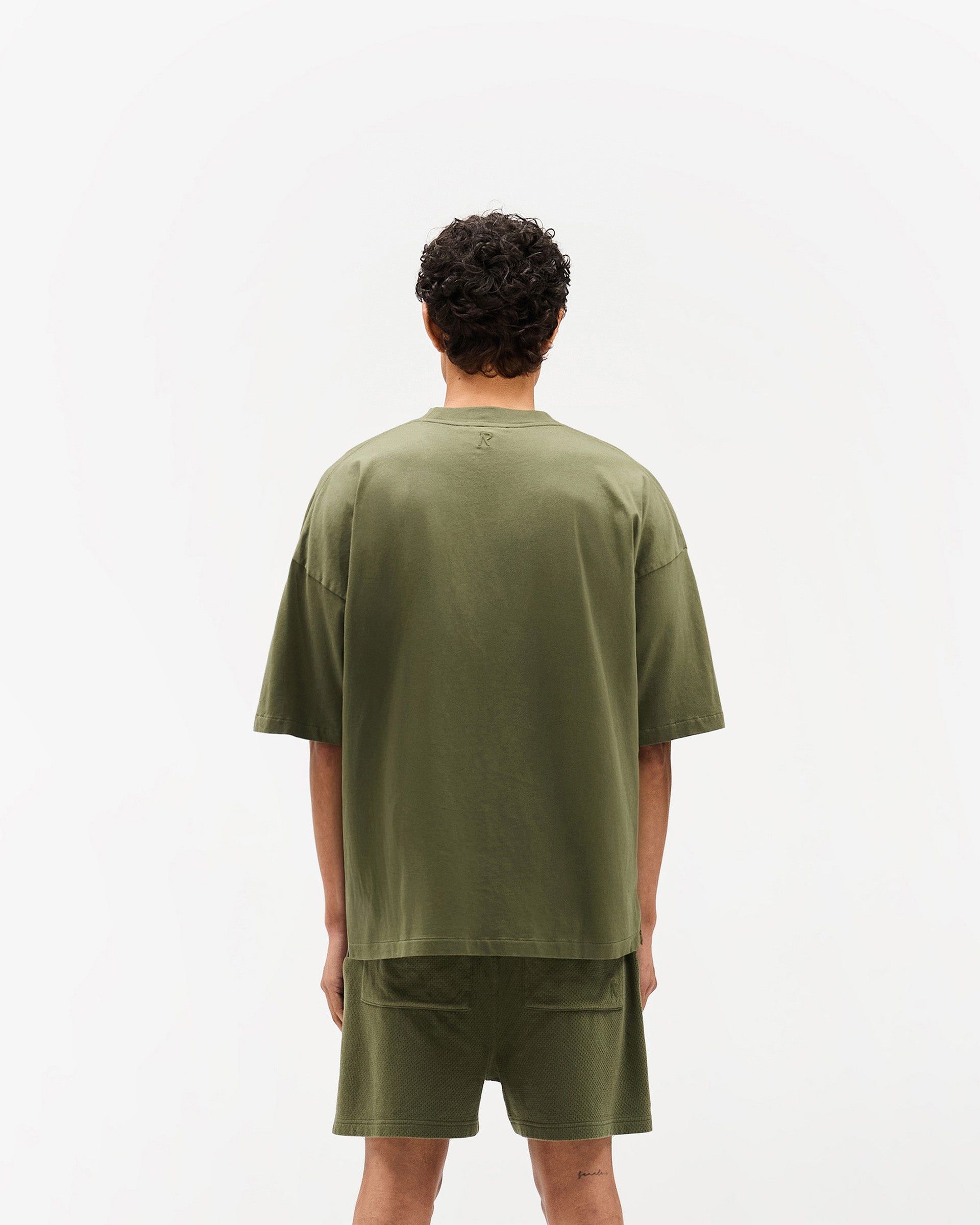 Initial Boxy T-Shirt - Army Green