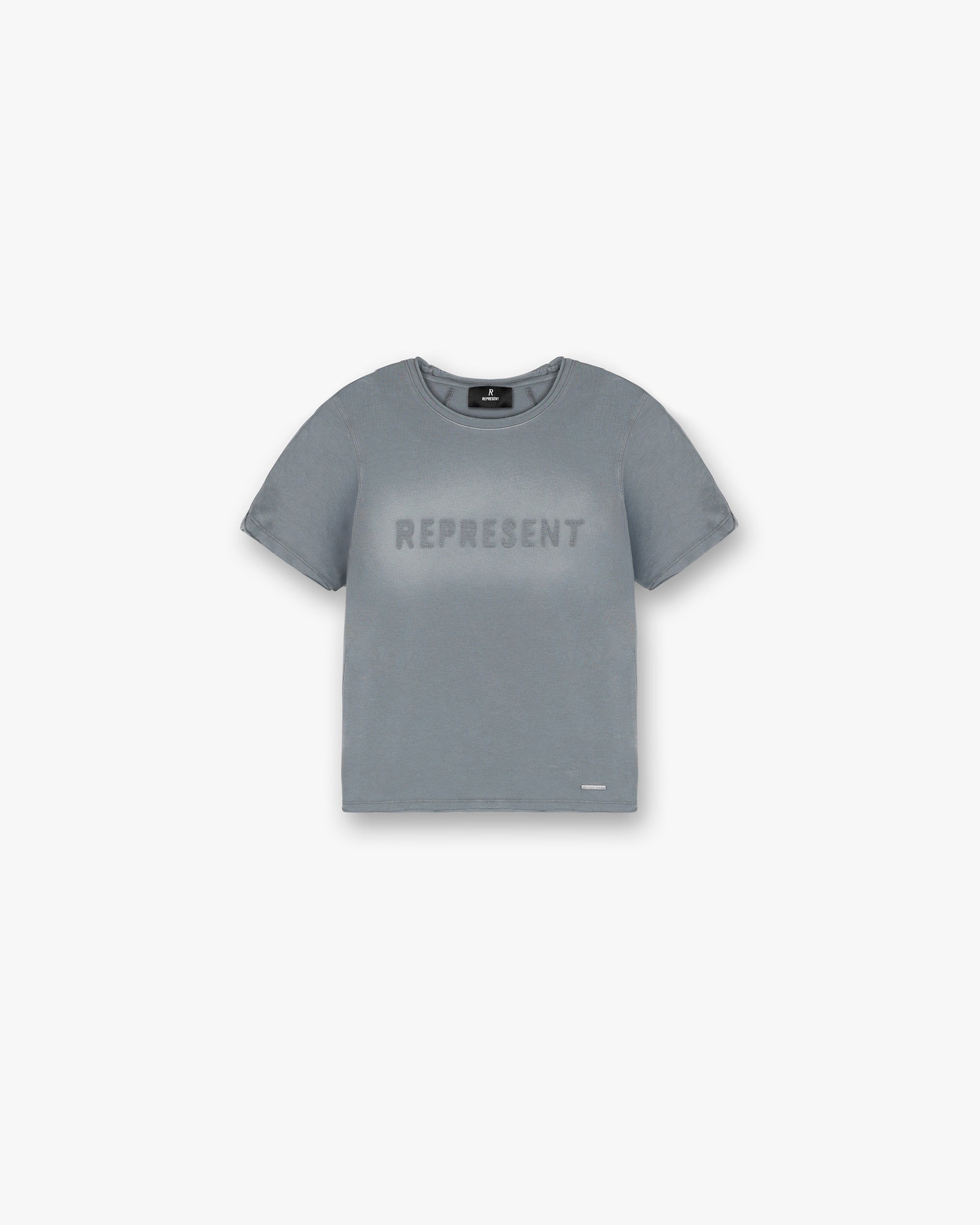 Grunge Shrunken Tee - Grey