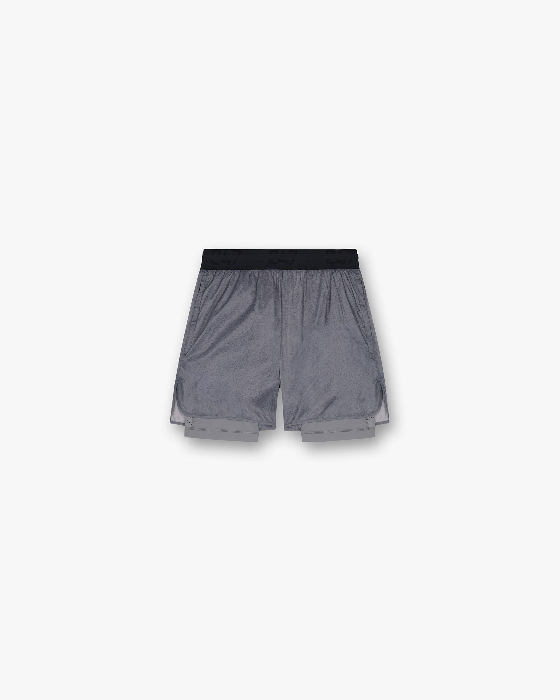 247 Contour 2-In-1 Run Shorts - Titanium