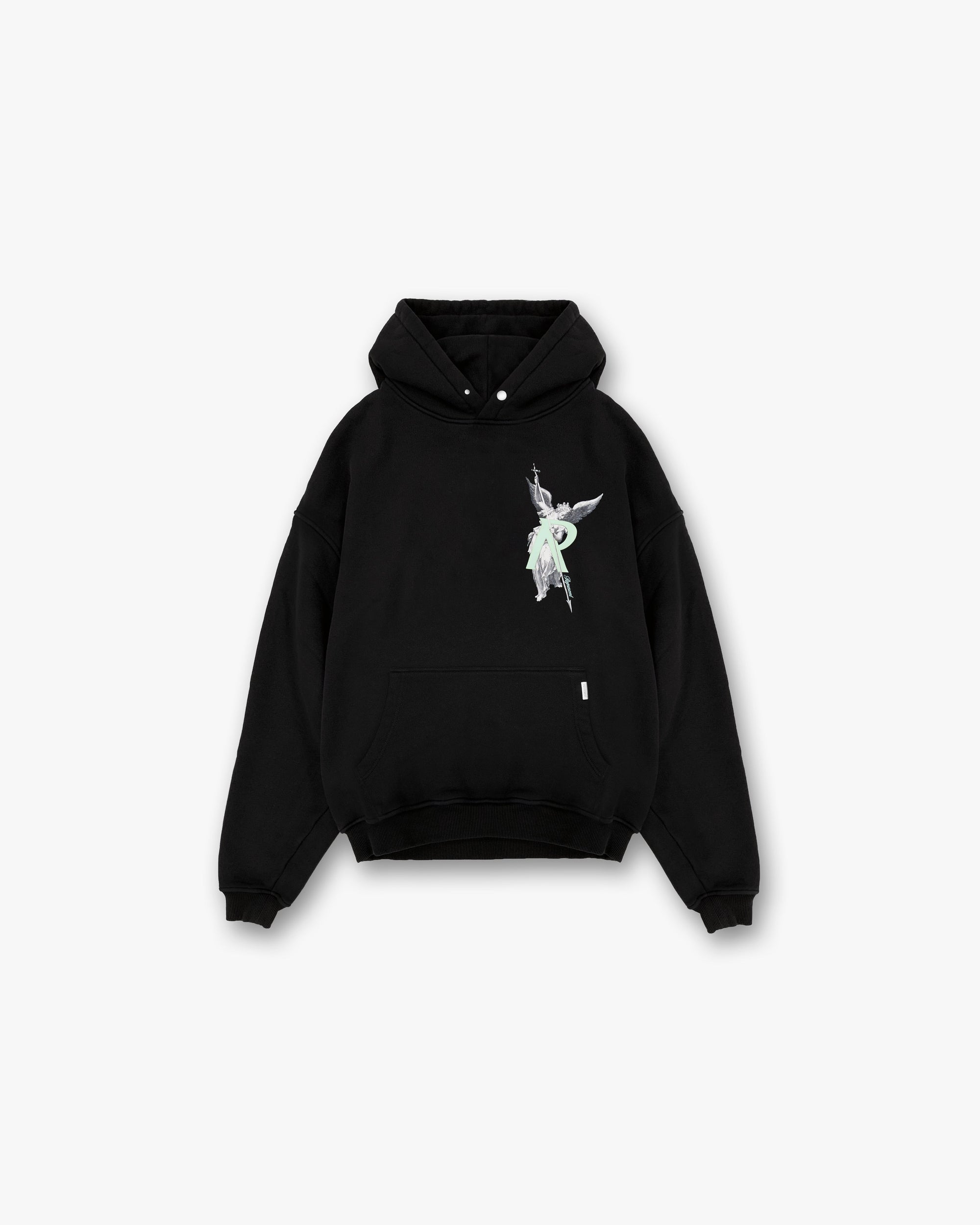 Archangel Initial Hoodie - Jet Black