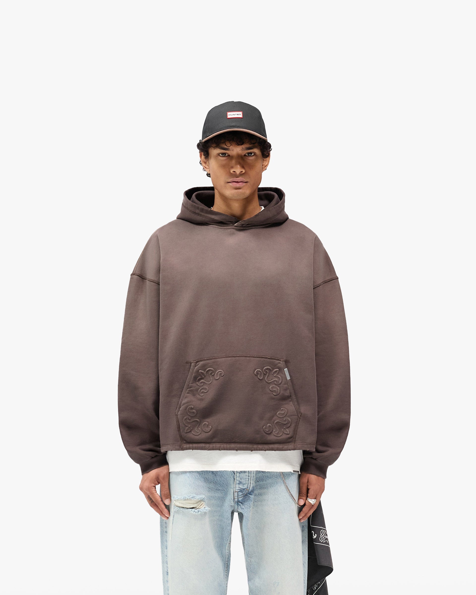 Represent X Hunter Hoodie - Stained Brown