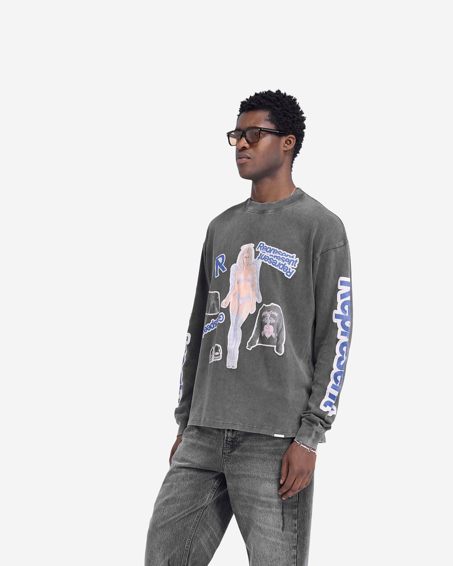 Question Your Innocence Long Sleeve T-Shirt - Vintage Grey