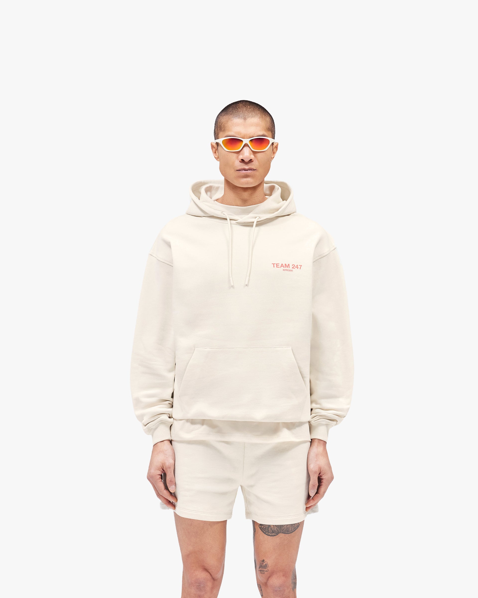 Team 247 Oversized Hoodie - Cream