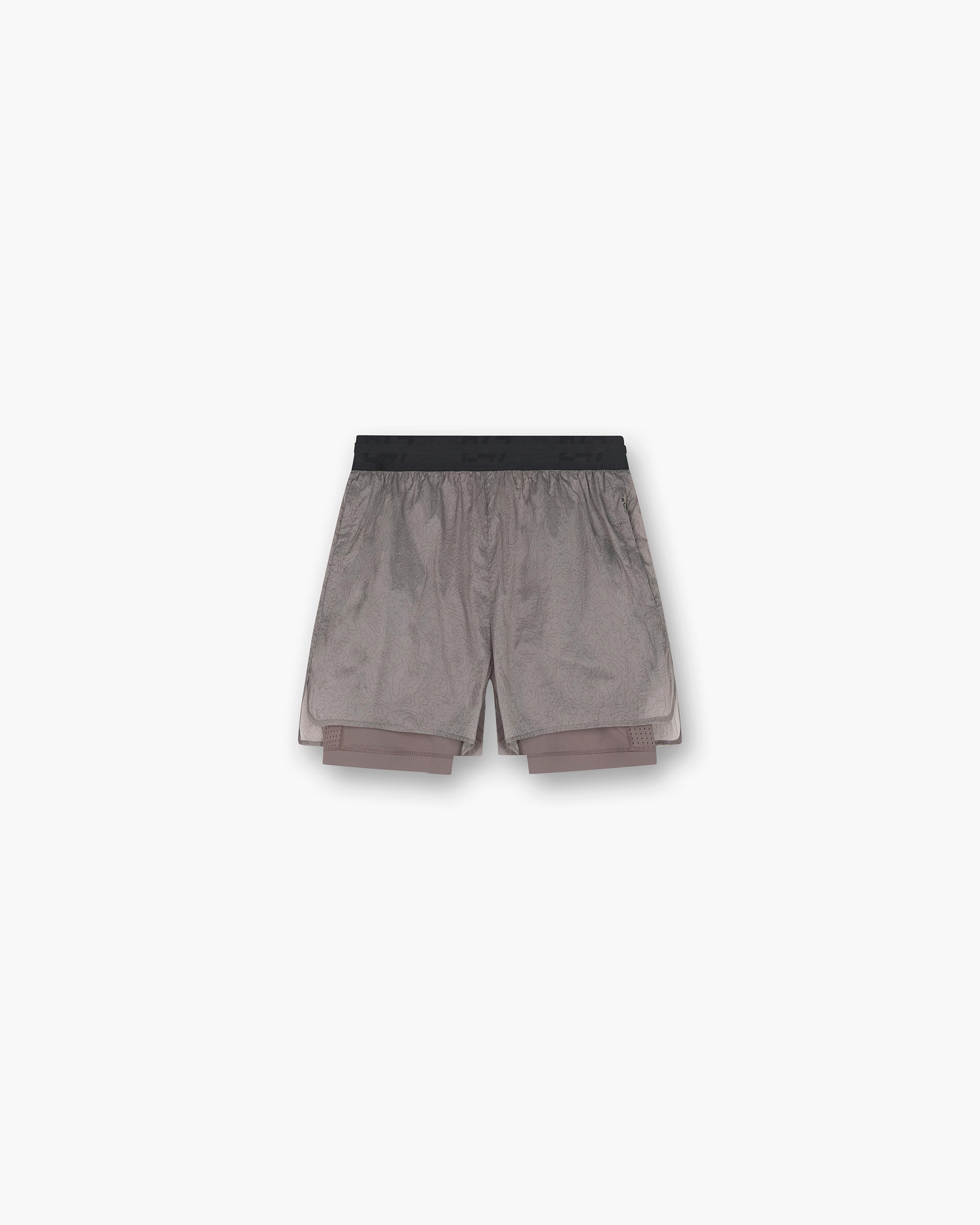 247 Contour 2-In-1 Run Shorts - Pebble