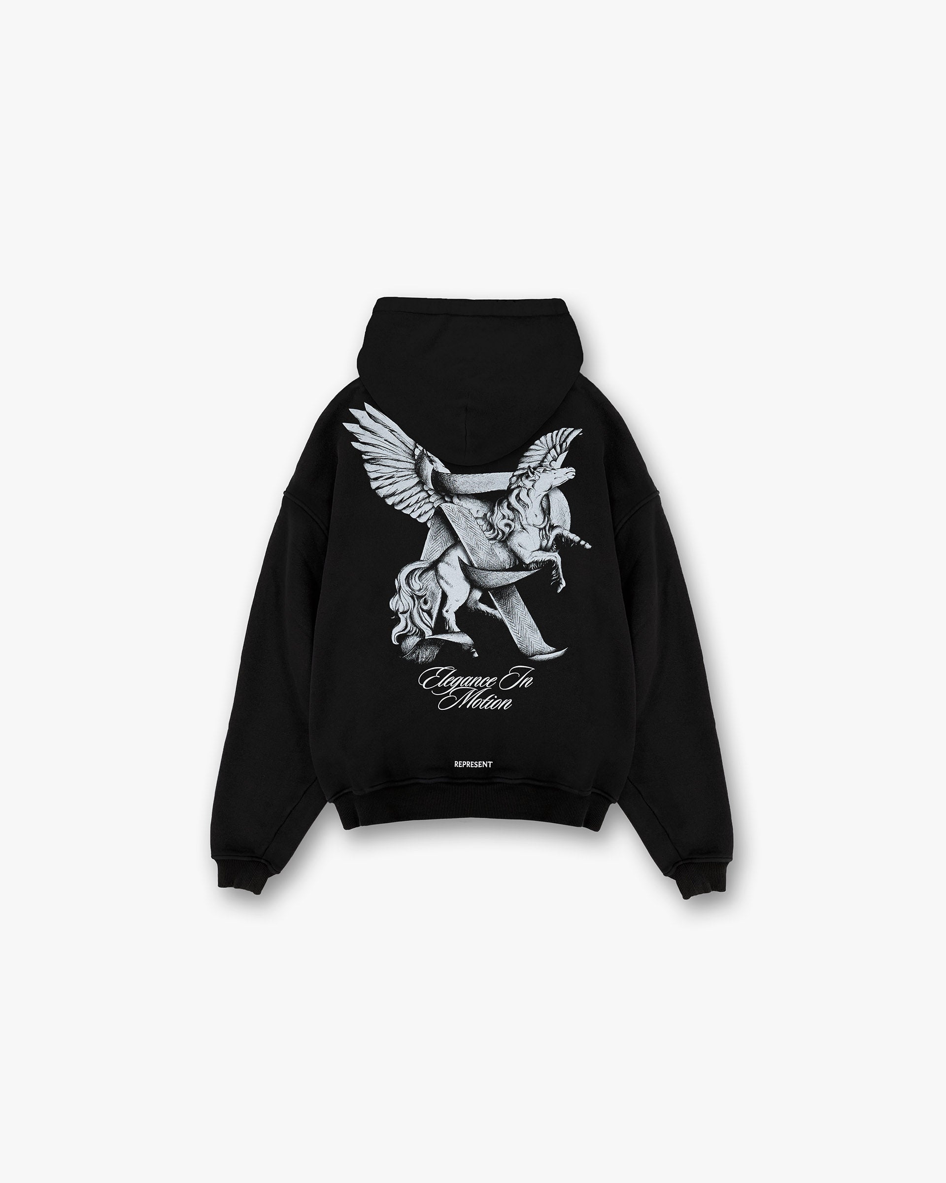 Elegance In Motion Hoodie - Jet Black