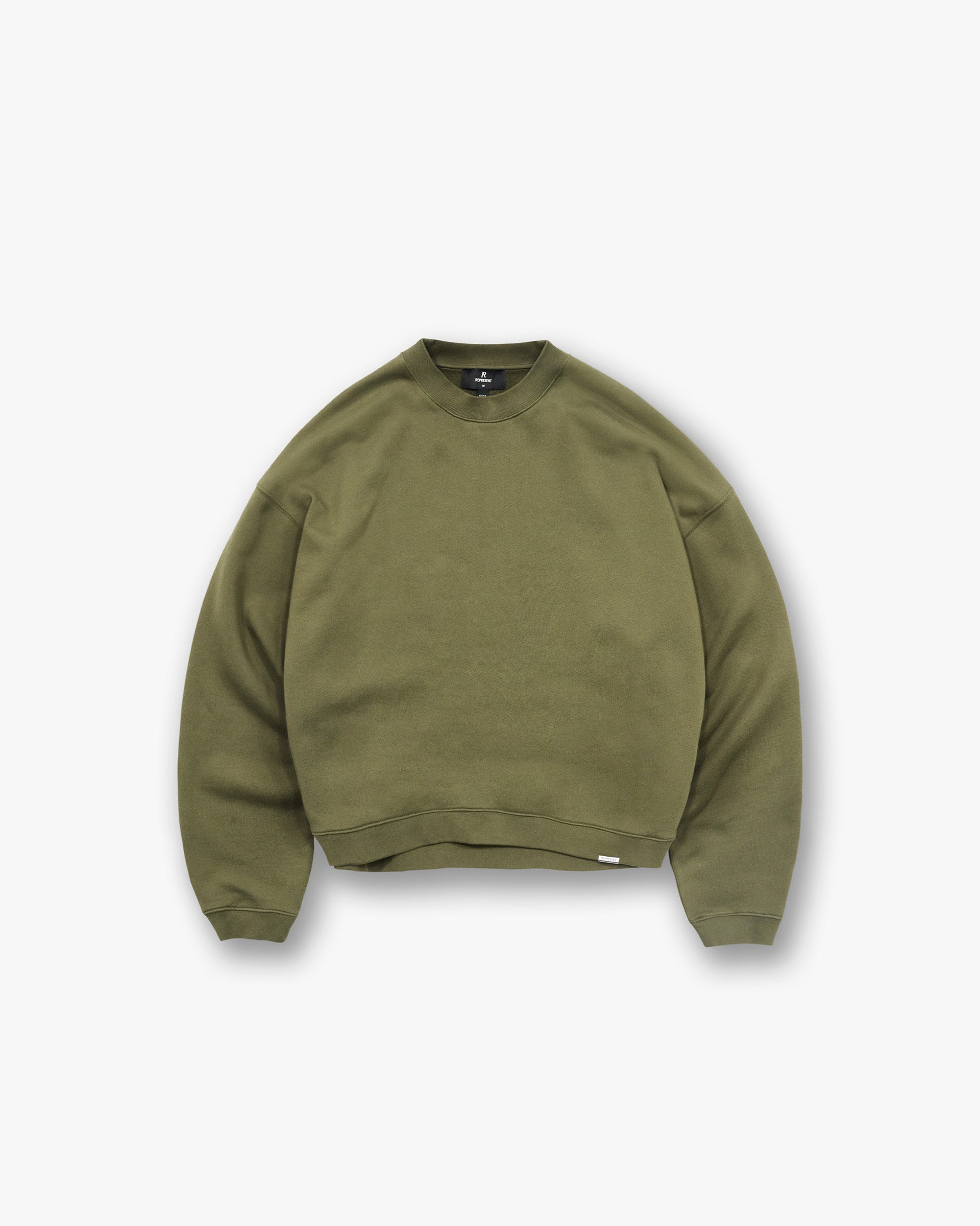 Initial Boxy Sweater - Army Green