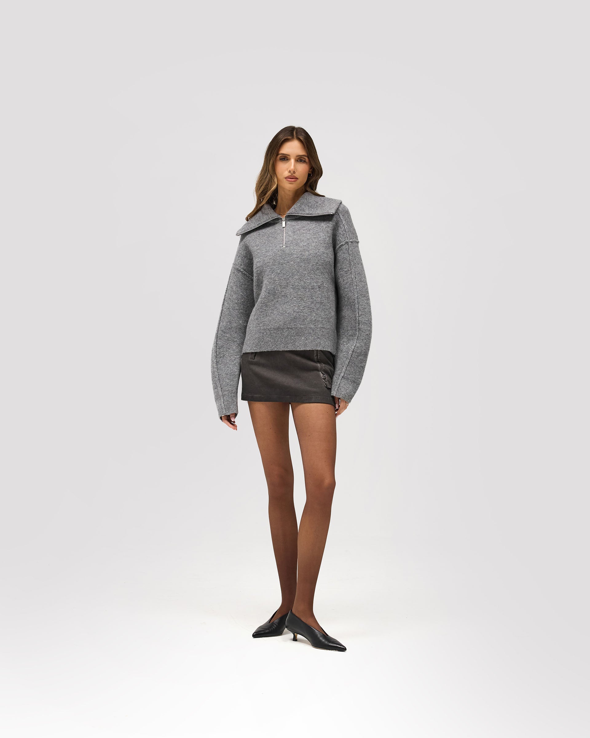 Polar Sweater - Grey Marl