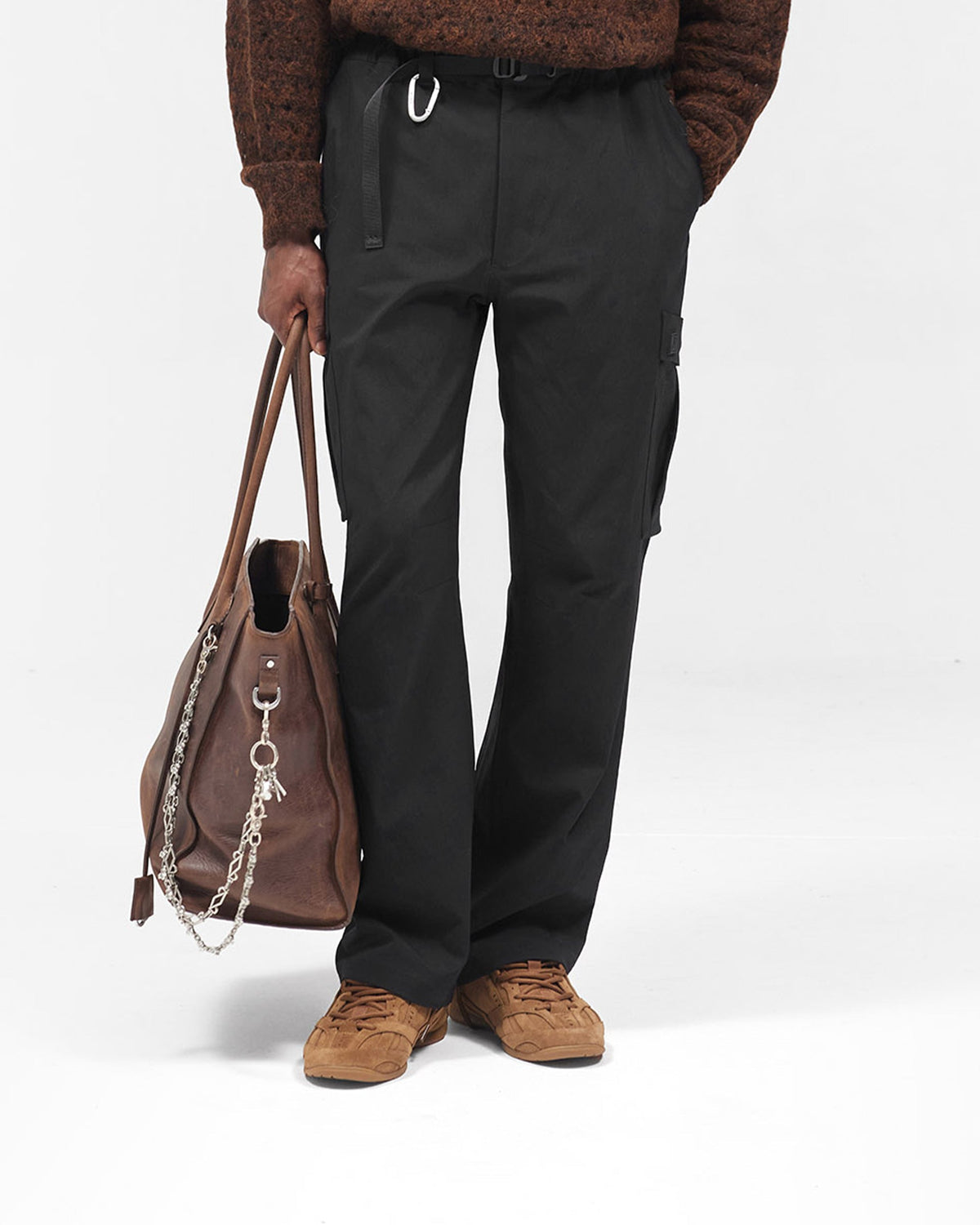 Nylon Cargo Pant - Black