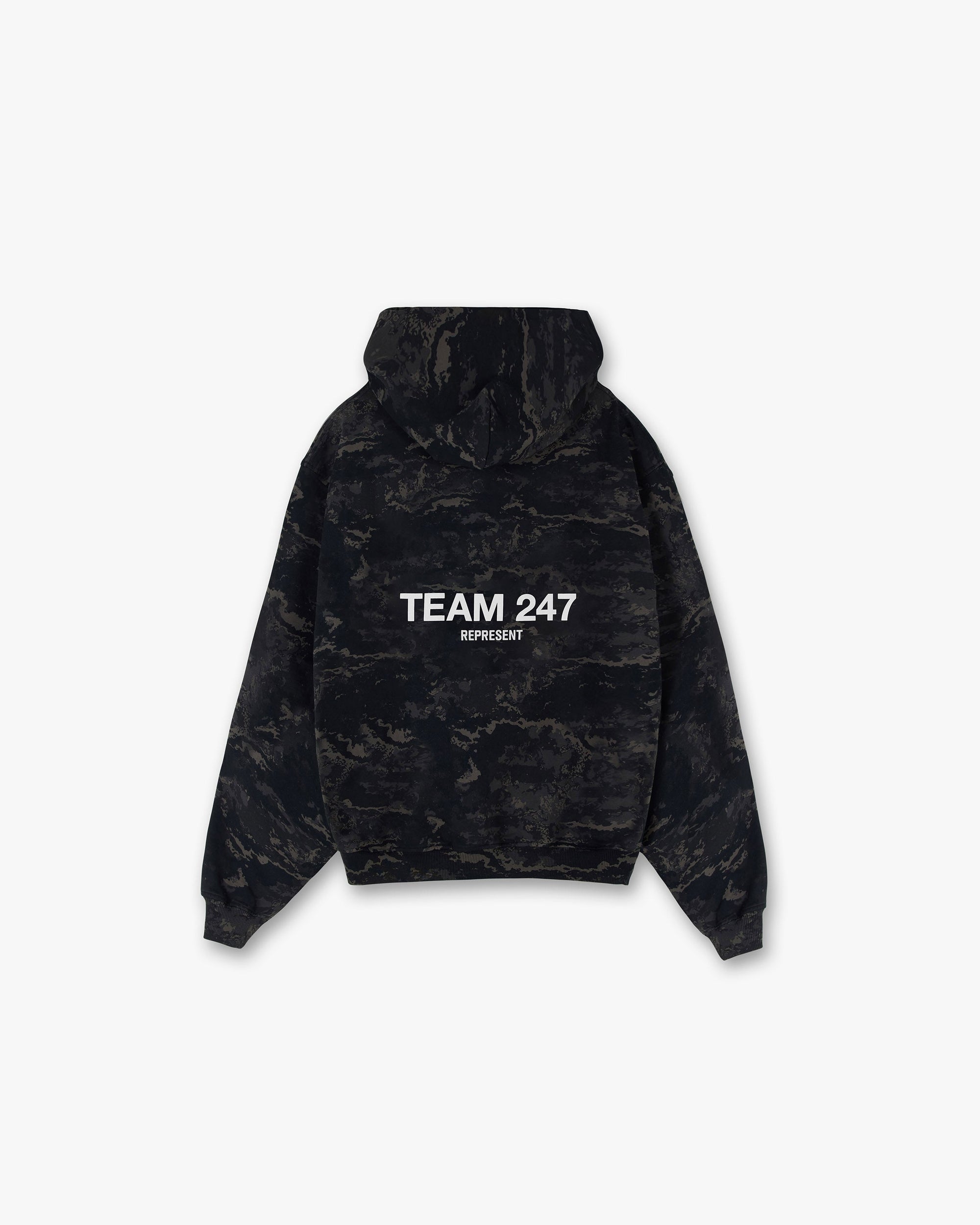 Team 247 Hoodie | Black Camo Hoodies 247 | Represent Clo