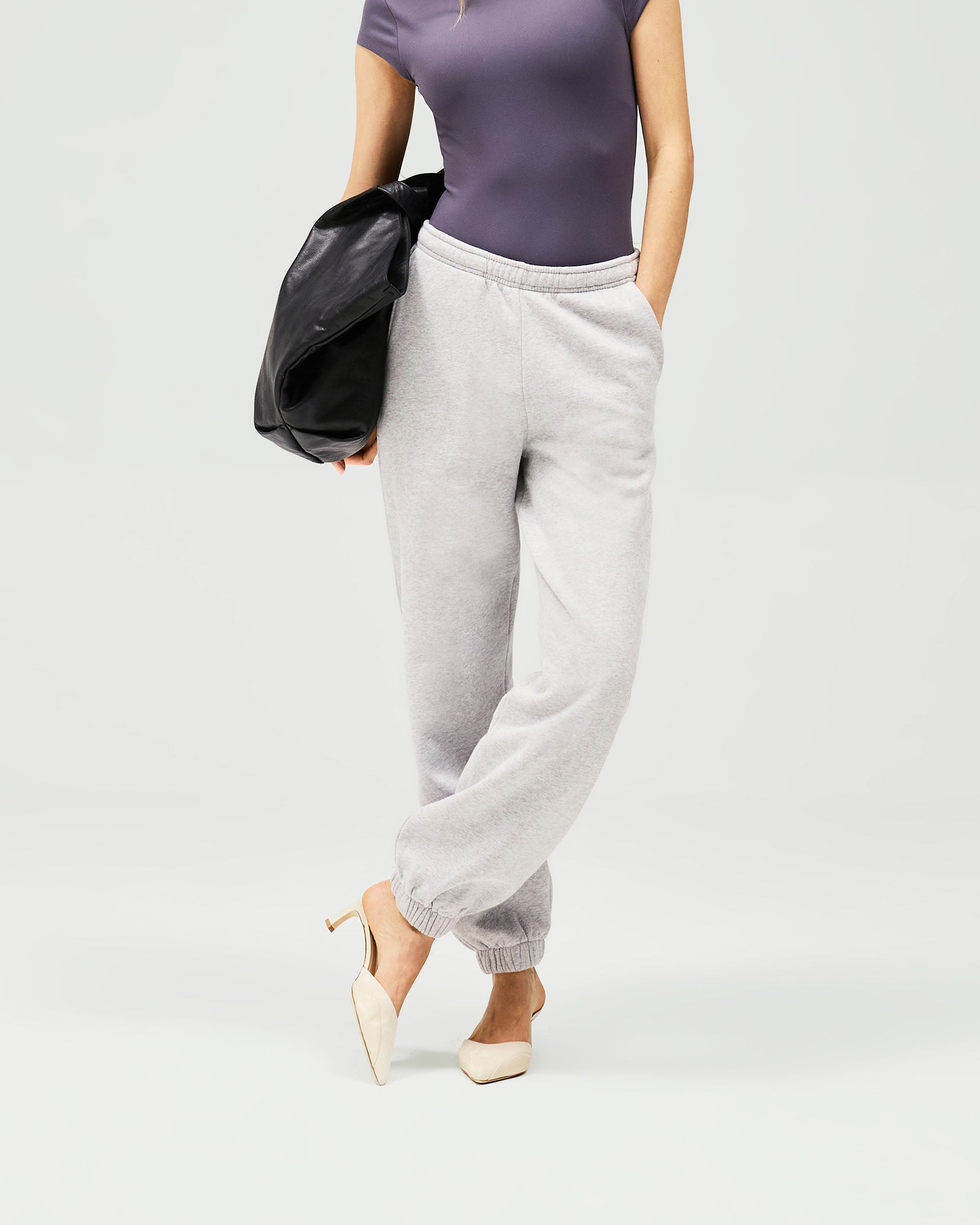 Owners Club Track Pant - Grey Marl