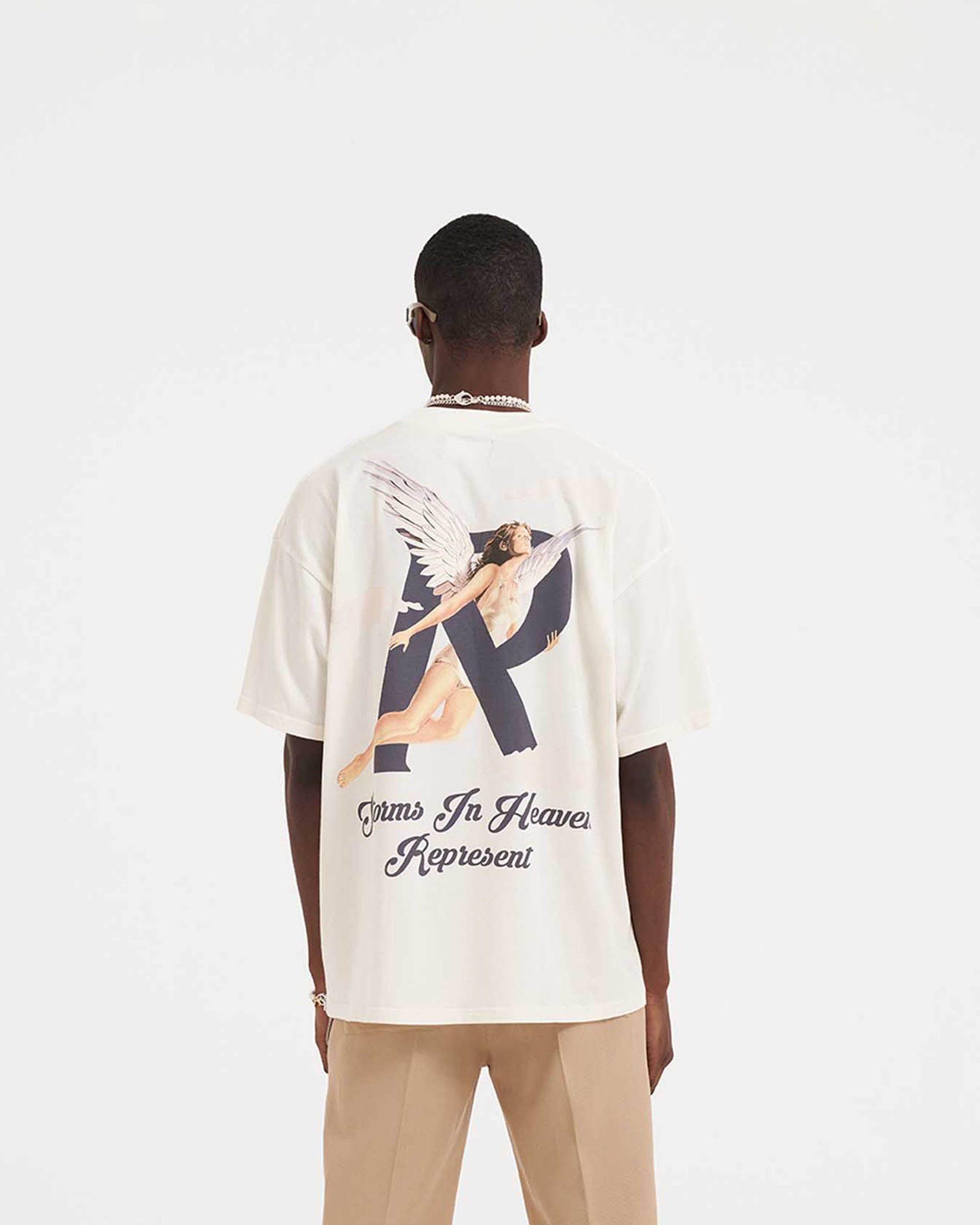 Storms In Heaven T-Shirt | Flat White T-Shirts SS23 | Represent Clo
