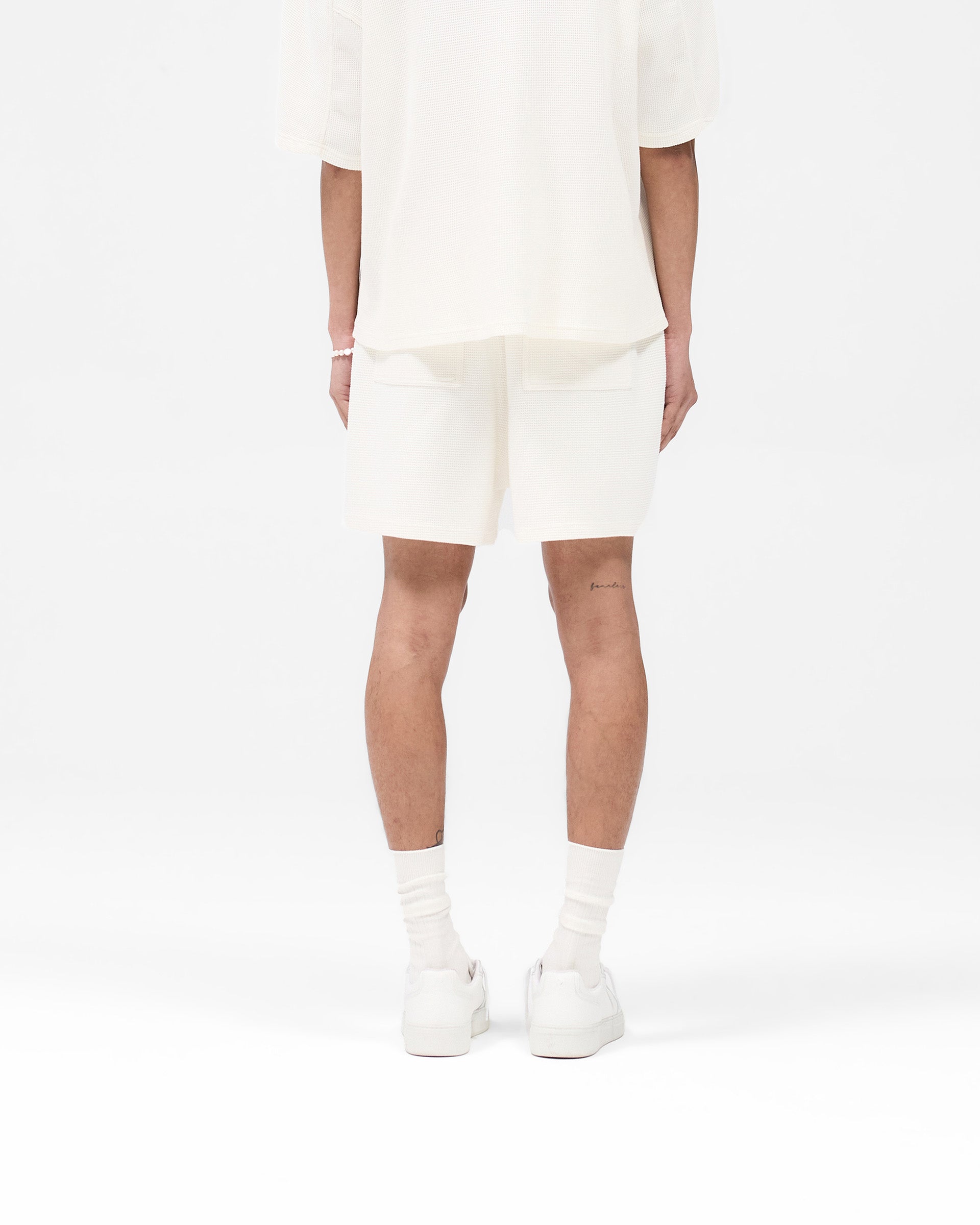 Waffle Shorts - White