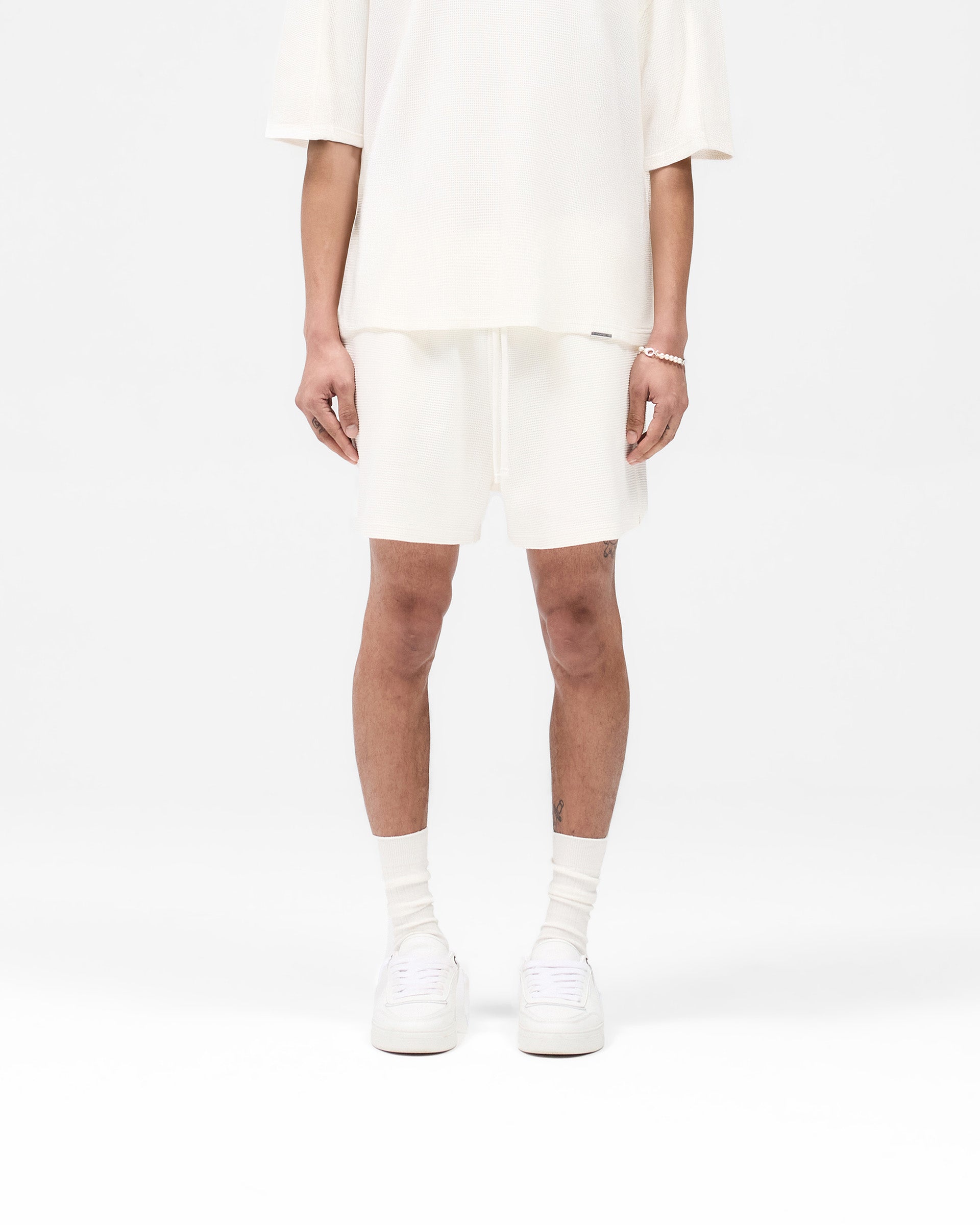 Waffle Shorts - White