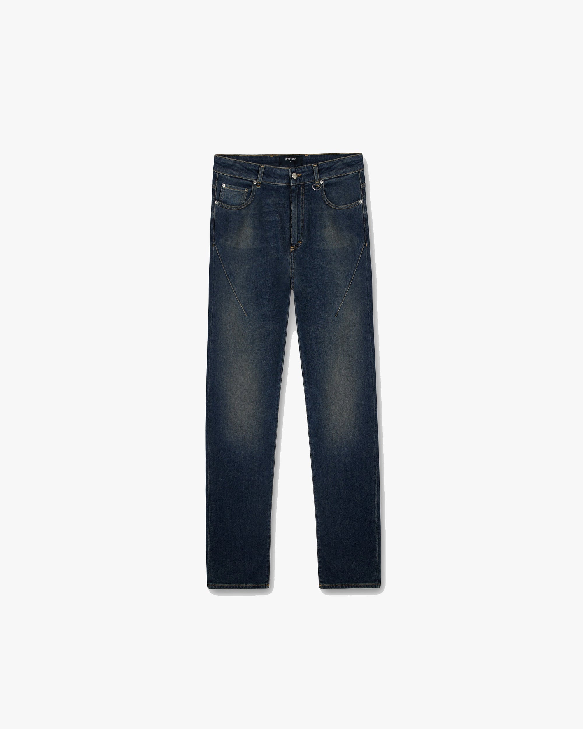 Dark Blue Baggy Jeans | Represent Clo